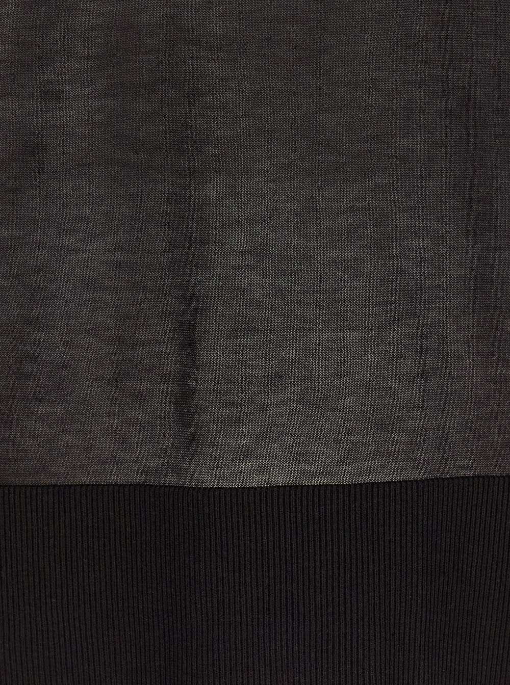 Shop Michael Kors Black T-shirt With V Neck And Ribbed Trims In Cotton And Silk Blend Woman