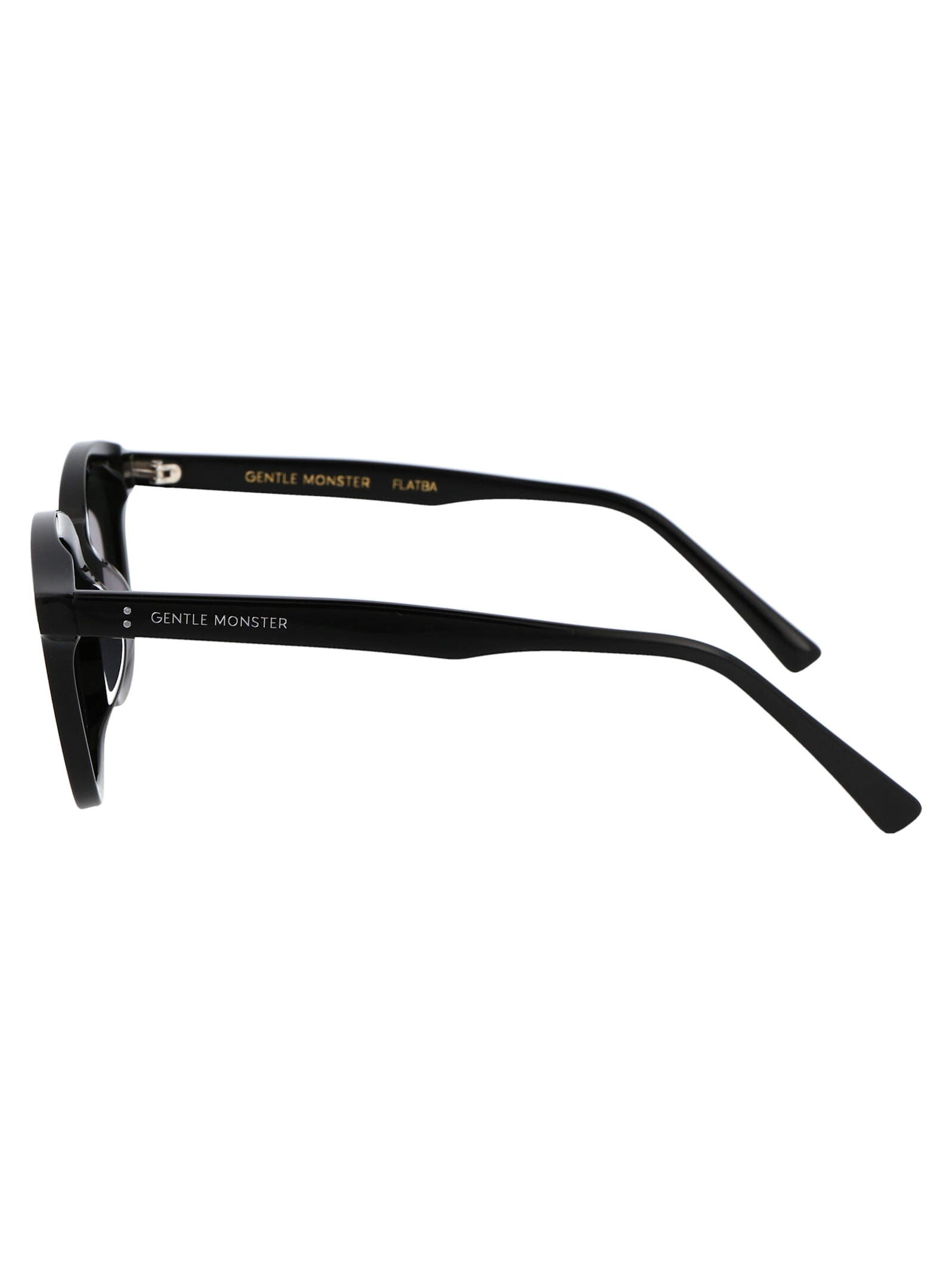Shop Gentle Monster Lang Sunglasses In 01 Black
