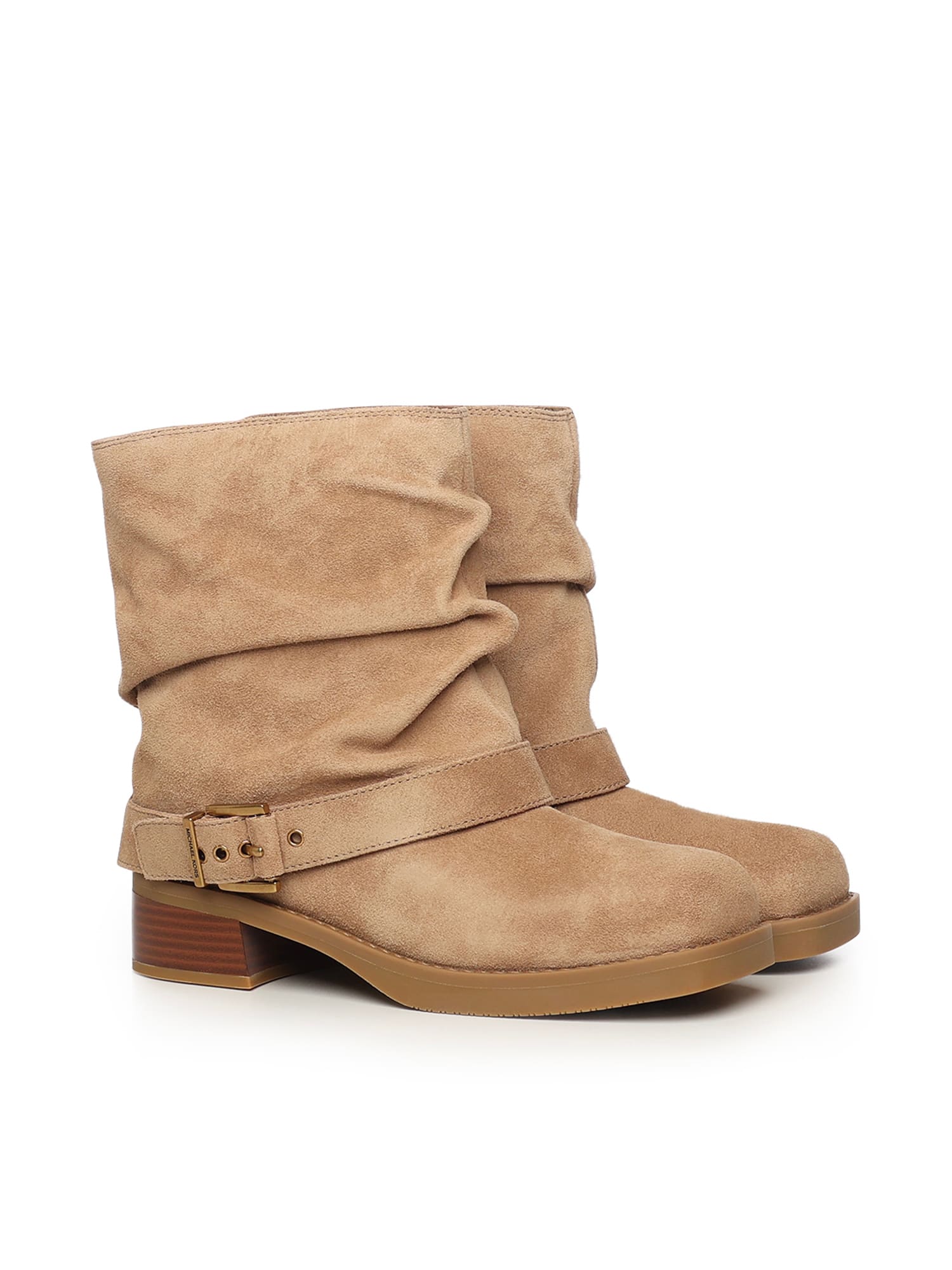 Michael Michael Kors Colby Leather Ankle Boot In Brown