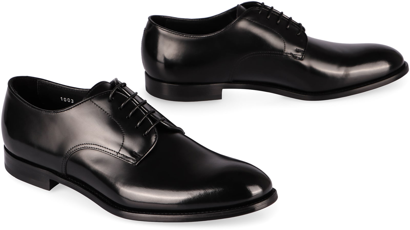 Doucal's Smooth Leather Lace-up Shoes In Black