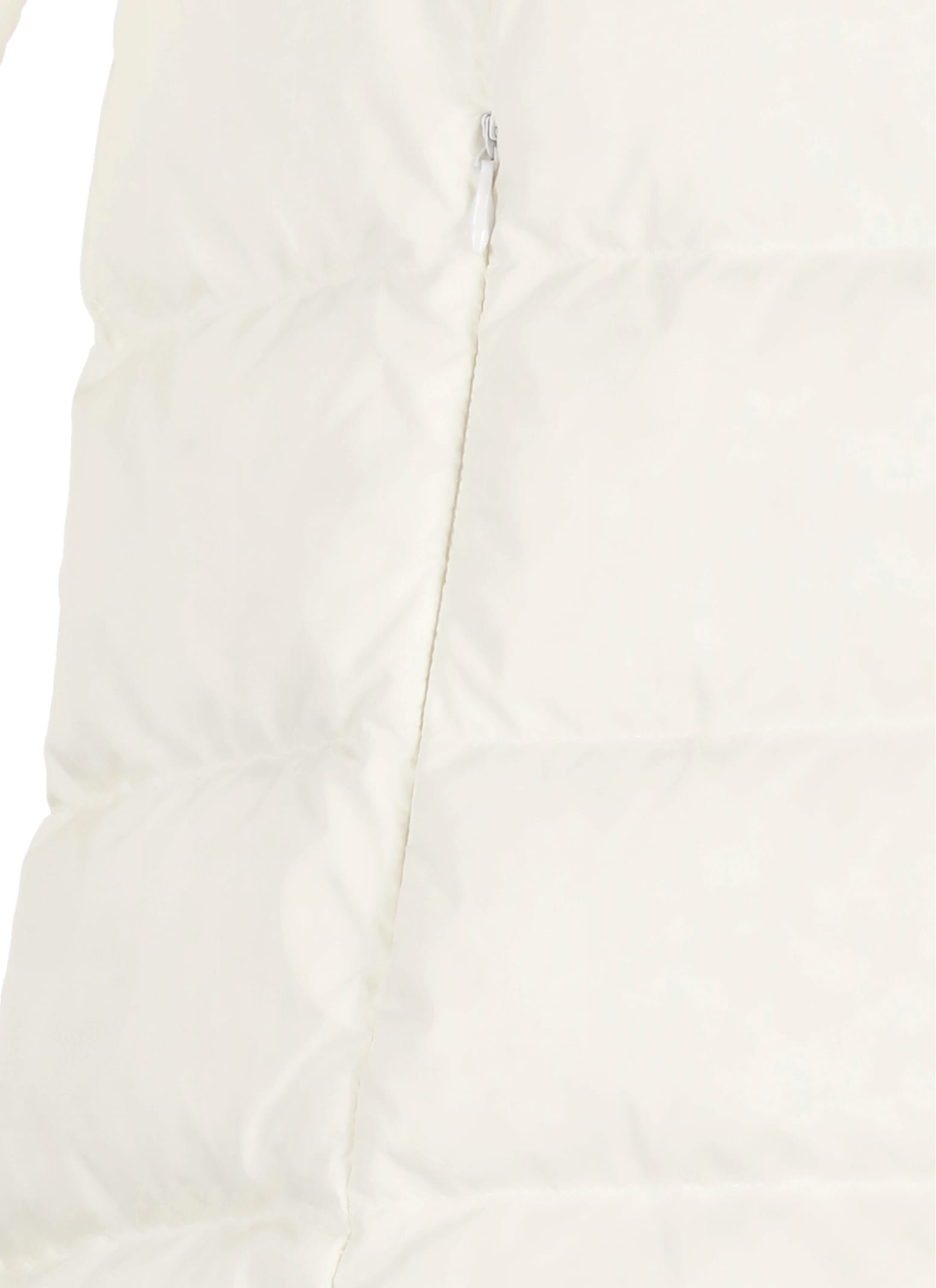 Herno White Down Jacket With Drawstring Hood In Tech Fabric Woman In White