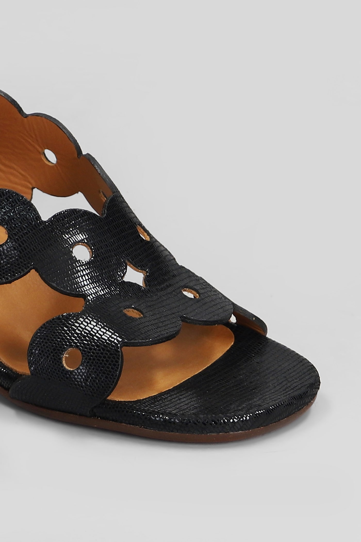 Shop Chie Mihara Sandals In Black Leather