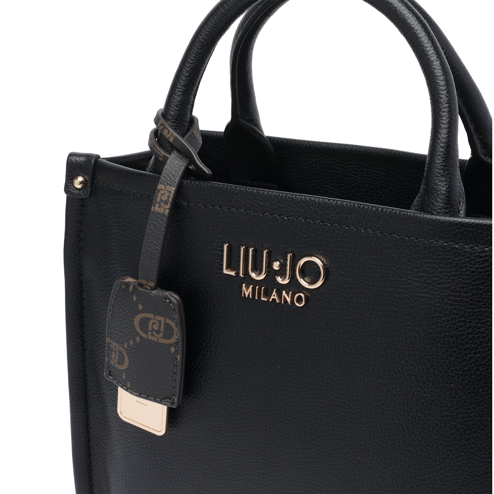 Liu •jo Logo Handbag In Black
