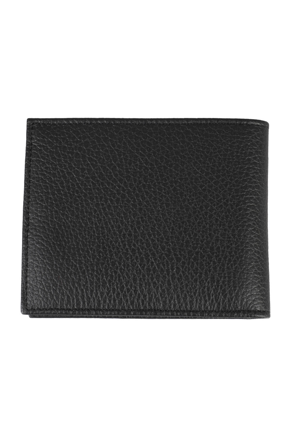 Shop Orciani Leather Wallet In Ner Nero
