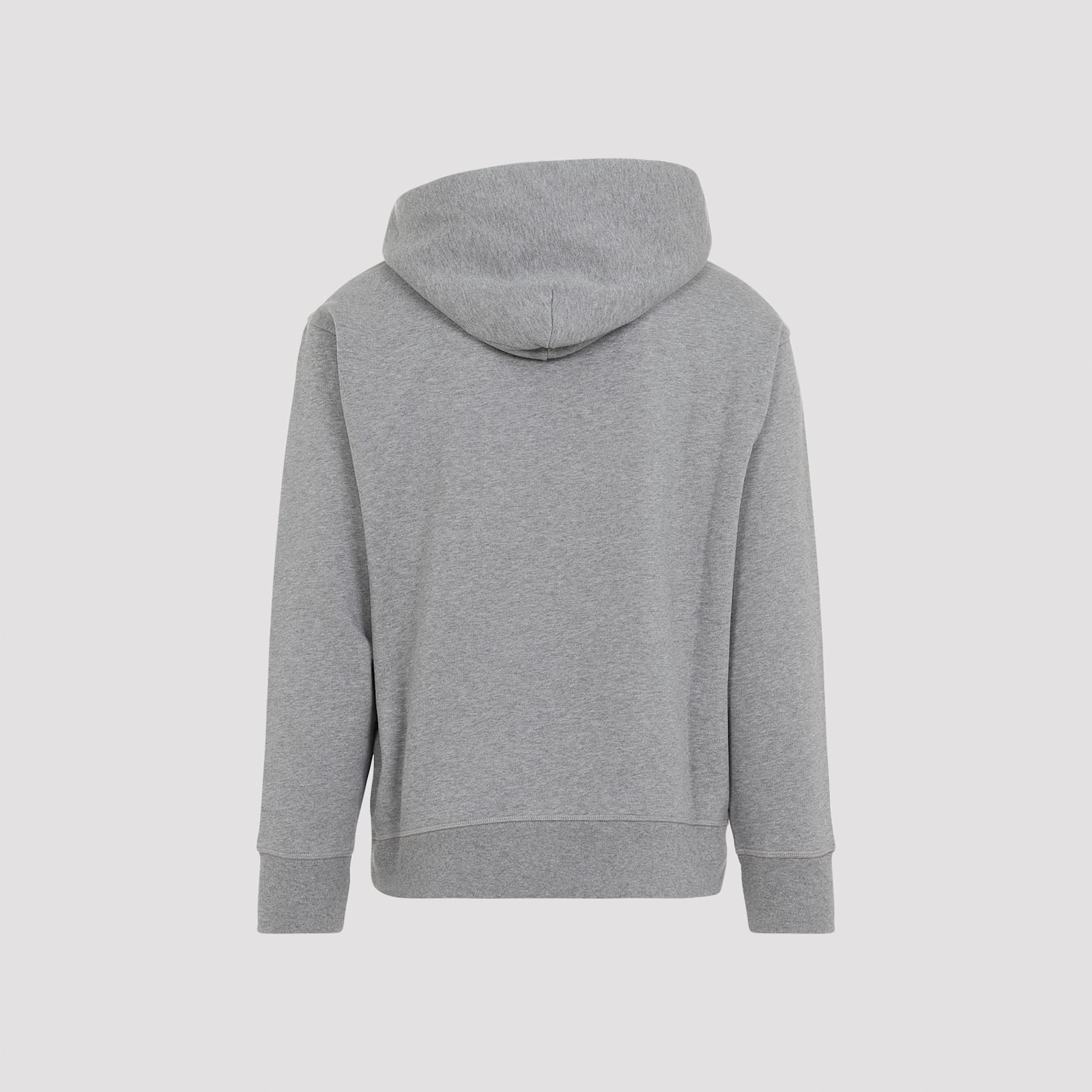 Shop Moncler Cotton Hoodie In Light Grey