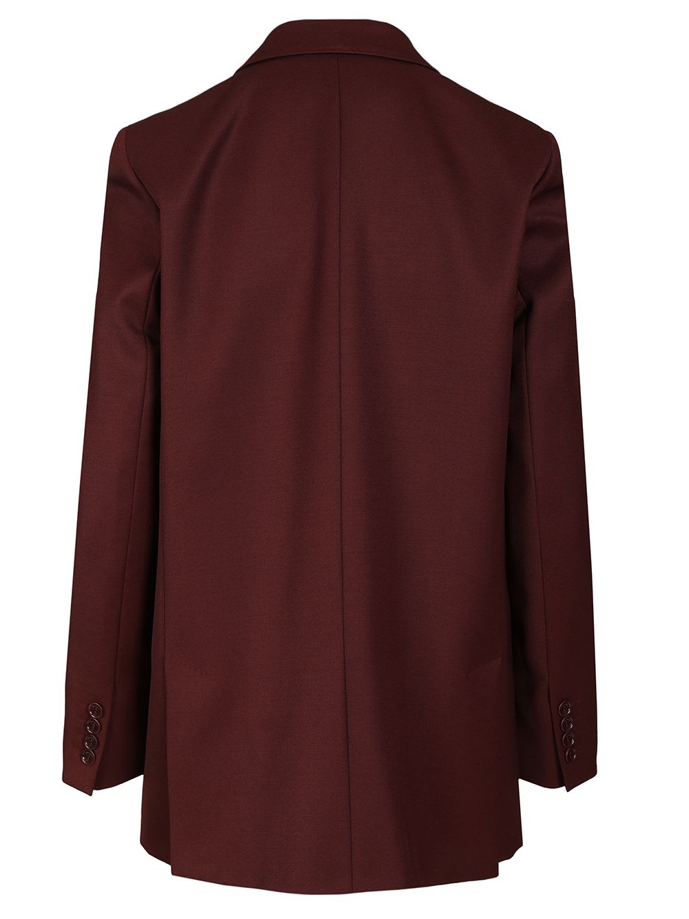 Max Mara Double-breasted Wool Blazer Jackets Bordeaux In Red