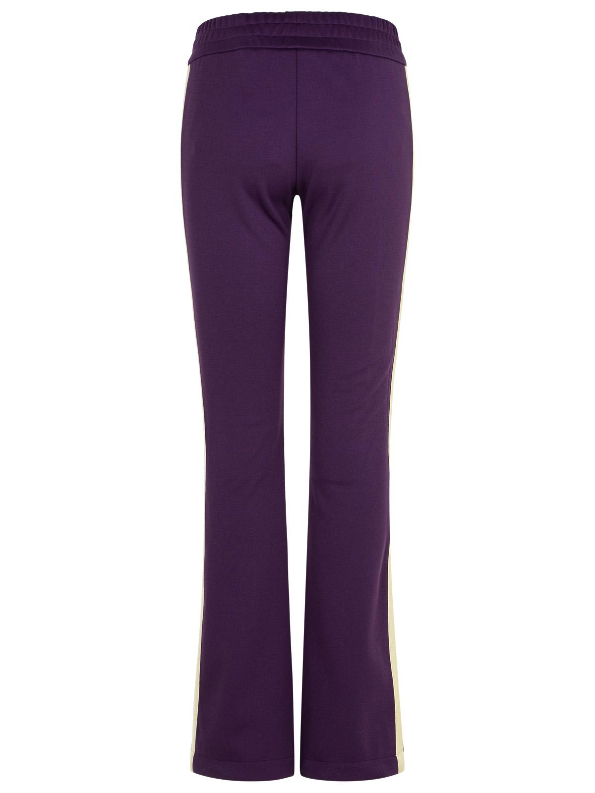 Shop Palm Angels Jogger Purple Polyester Pants In Violet