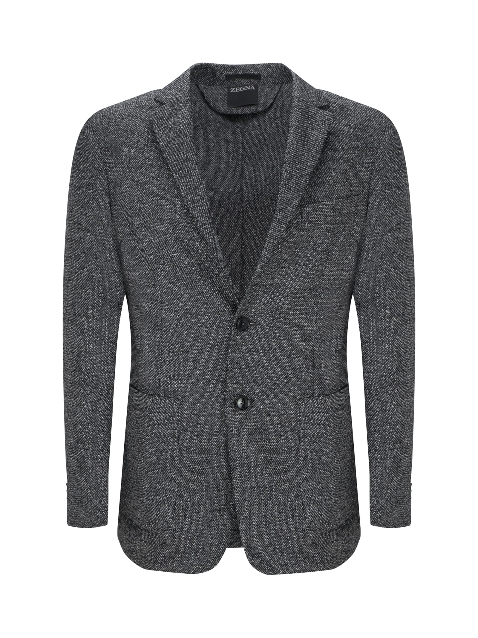 Zegna Blazer Jacket In Gray