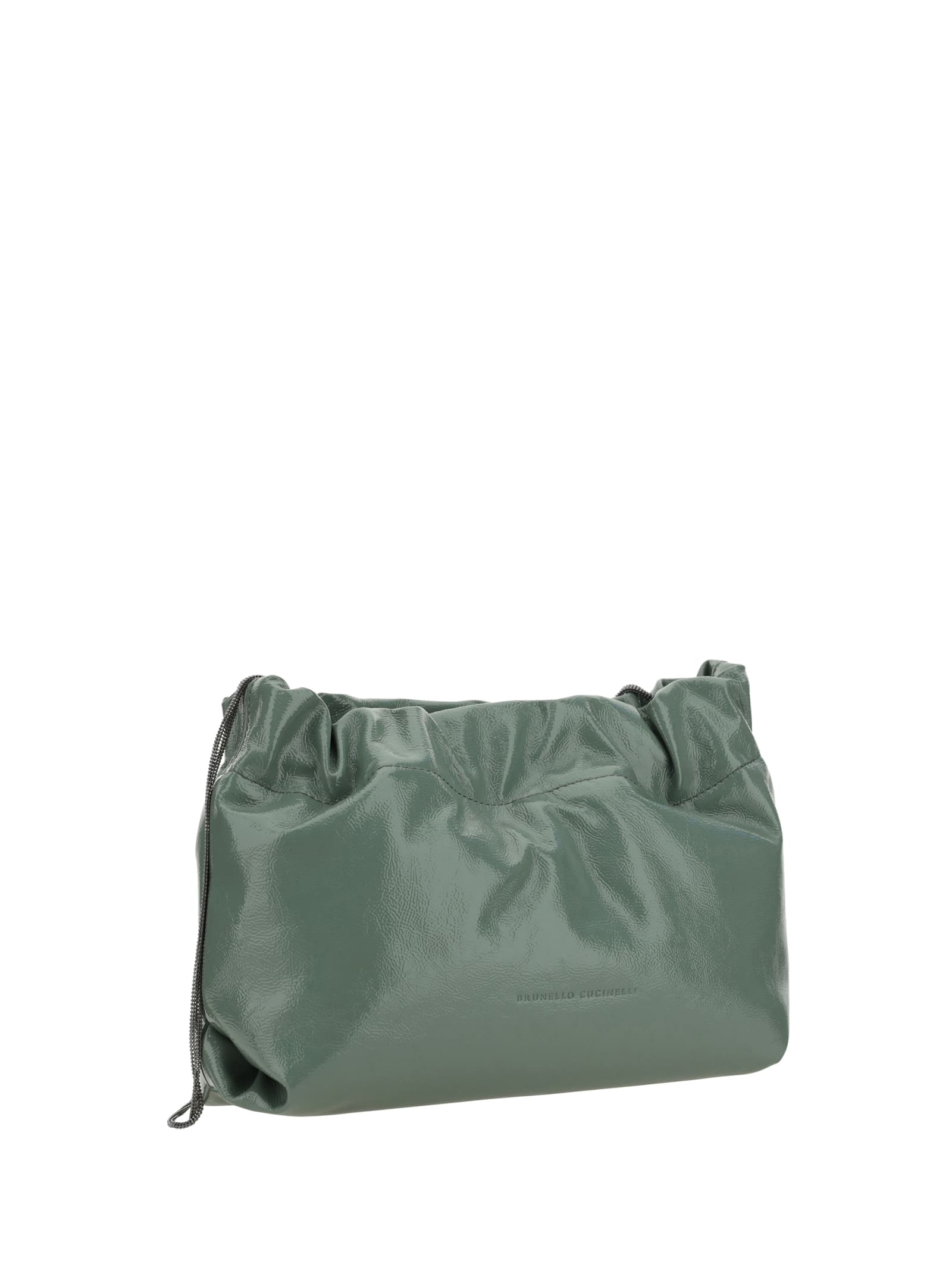 Shop Brunello Cucinelli Clutch Bag In Green