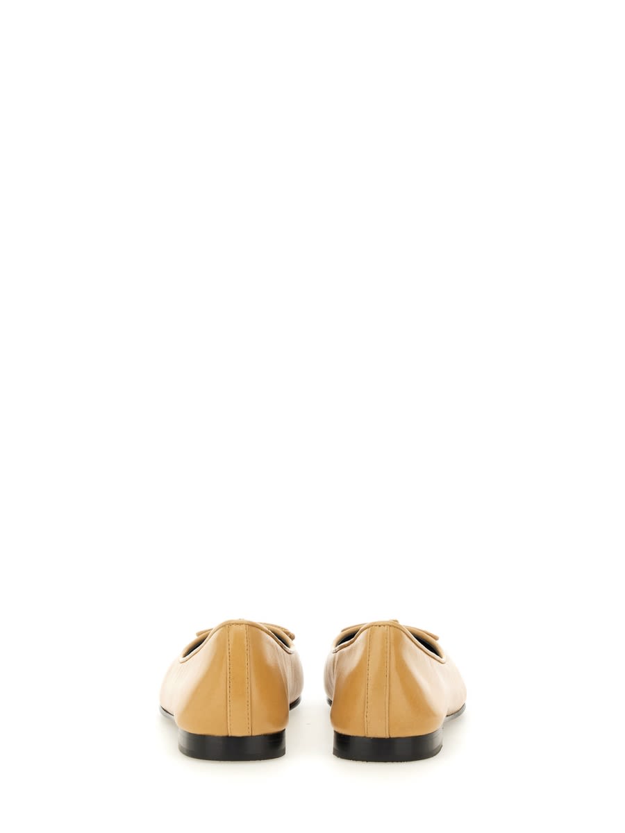 Shop Tory Burch Ballerina Bow In Beige