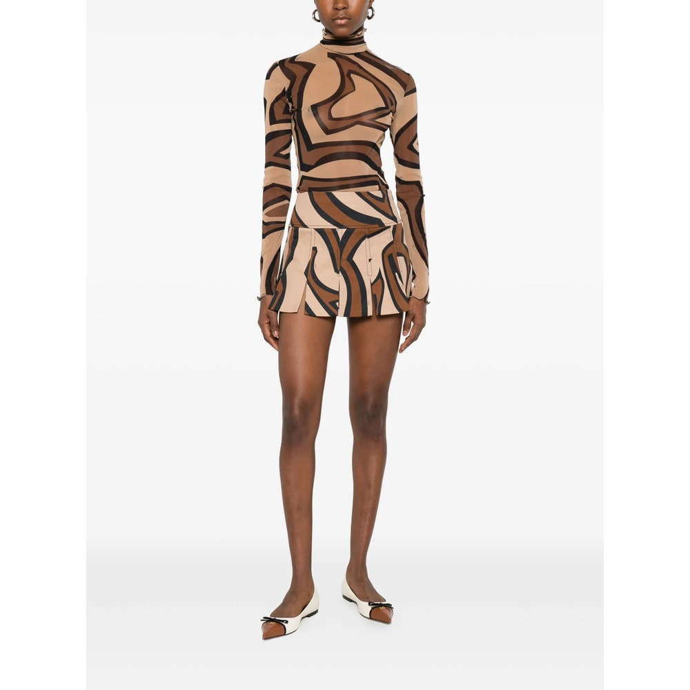 Pucci Printed Midi Dress In Multi