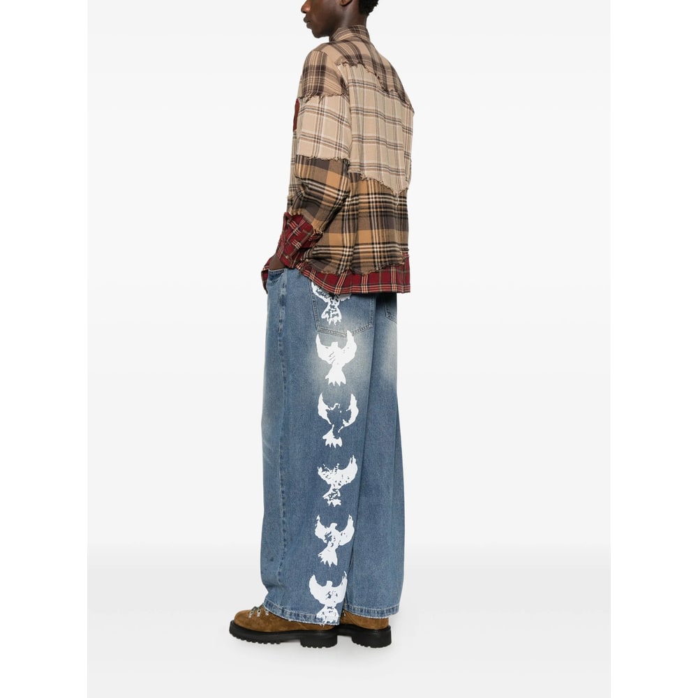 Kidsuper Button-fastening Jeans In Blue