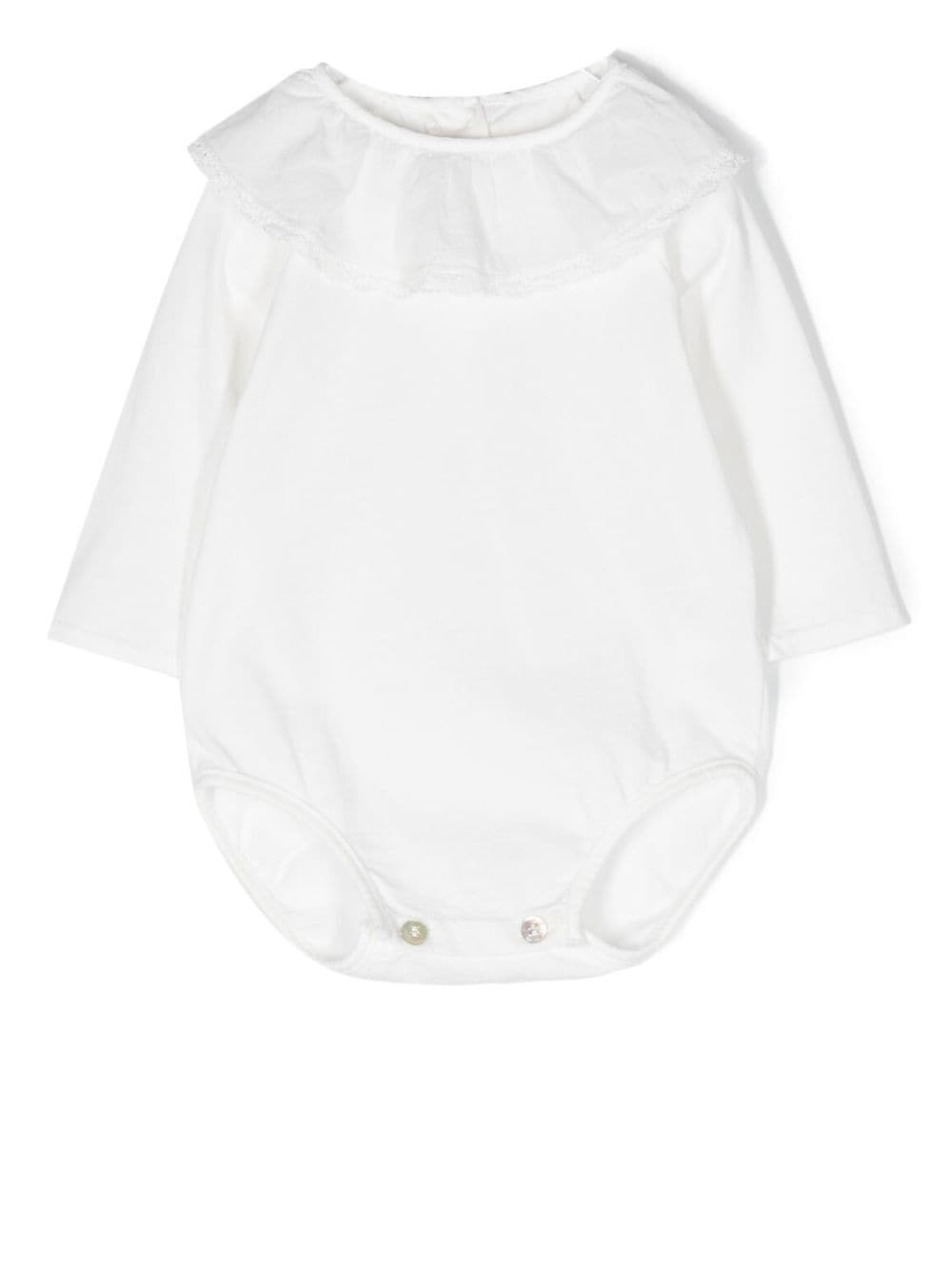 Zhoe &amp; Tobiah Babies' Body Con Colletto In White