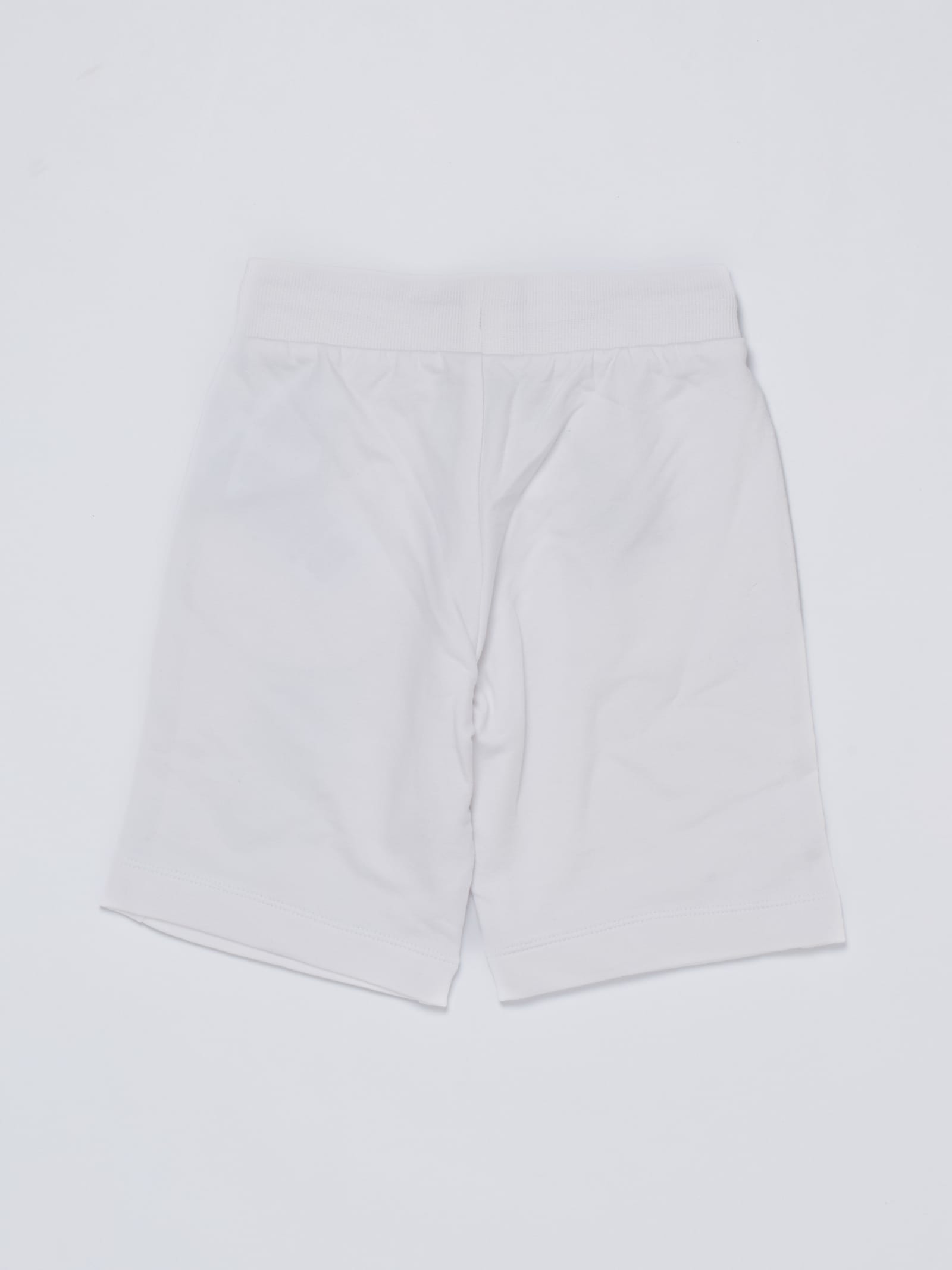Shop Moschino Shorts Shorts In Bianco Ottico