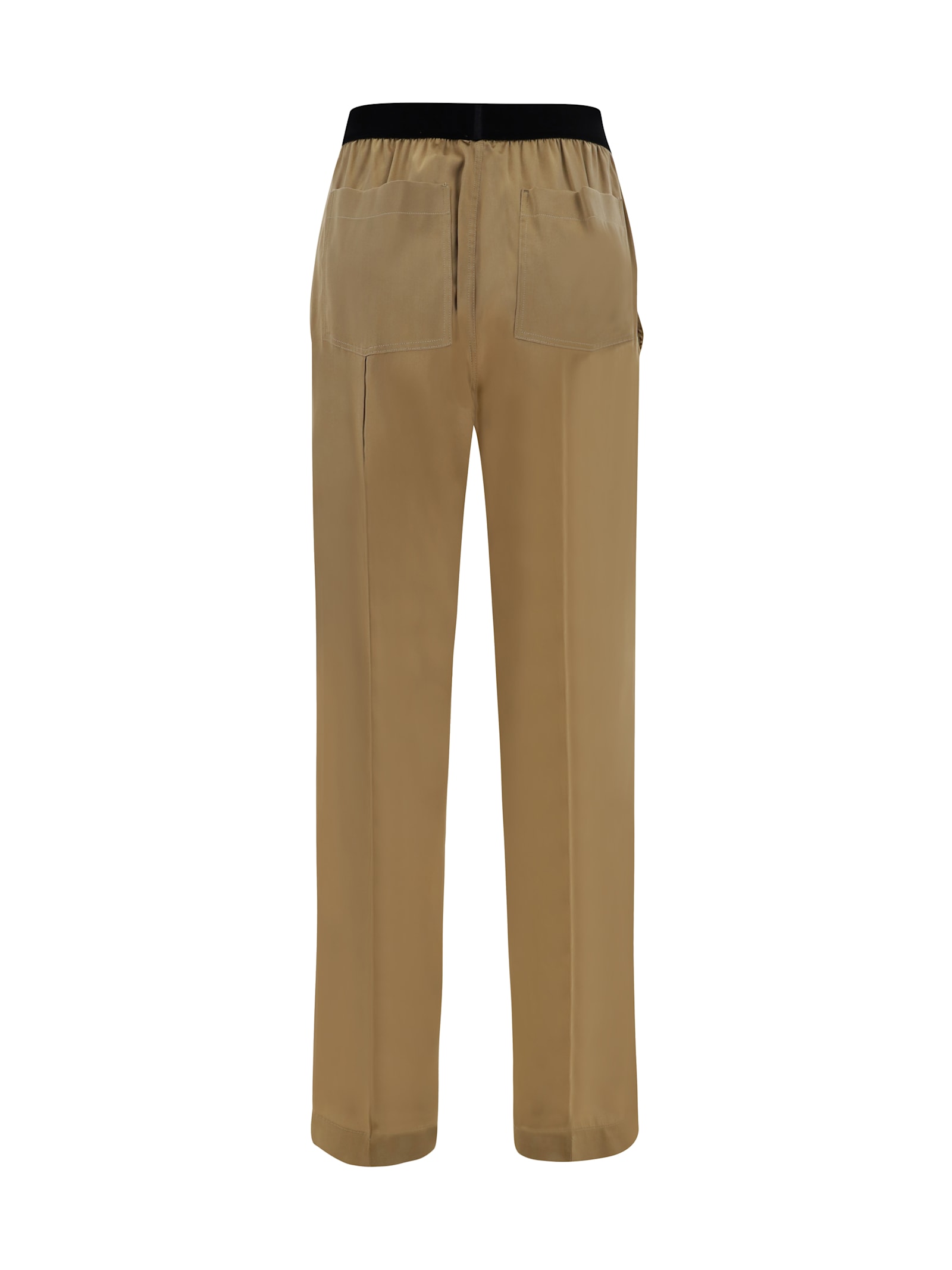 Shop Tom Ford Pants In Pale Olive