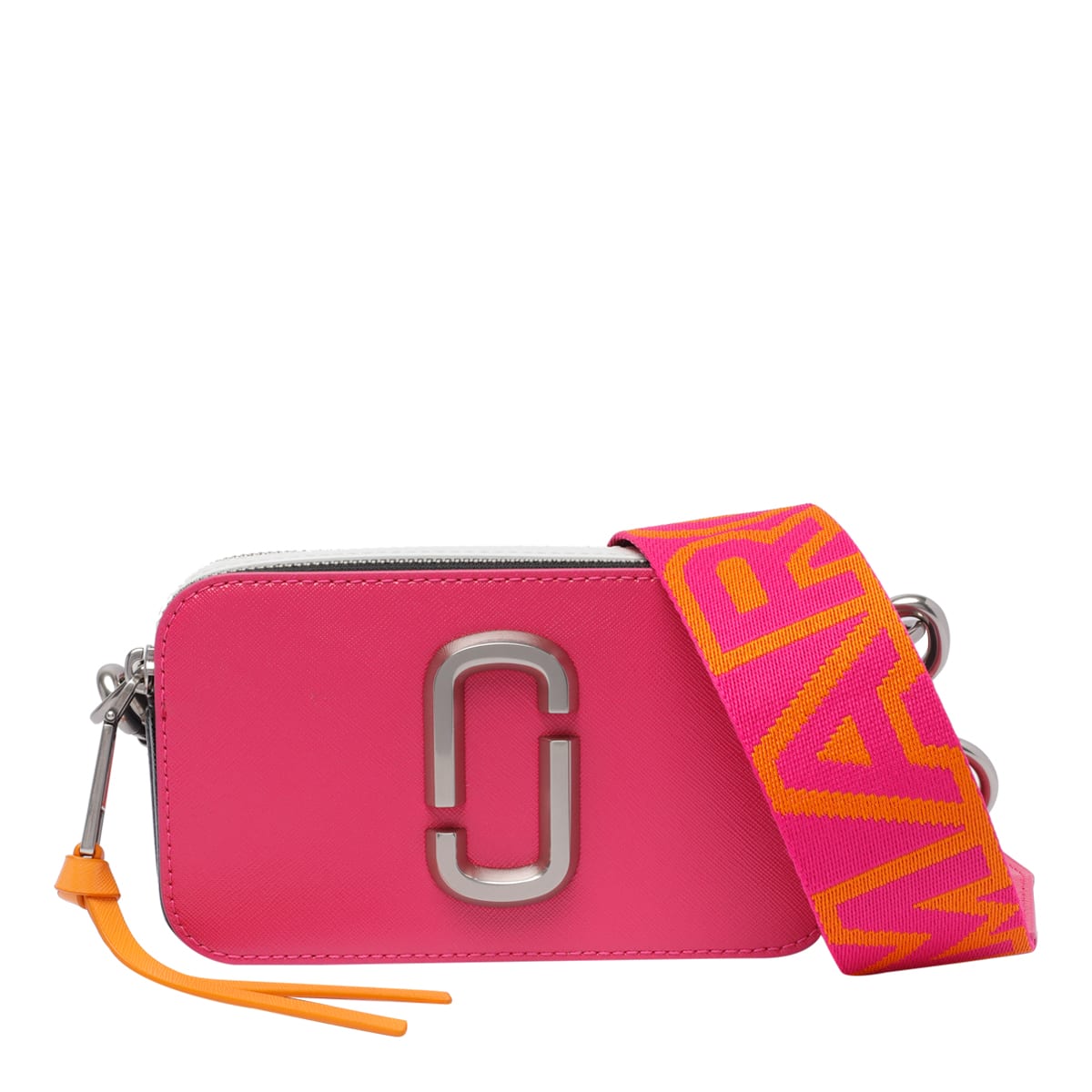 Shop Marc Jacobs The Snapshot Crossbody Bag In Fuchsia