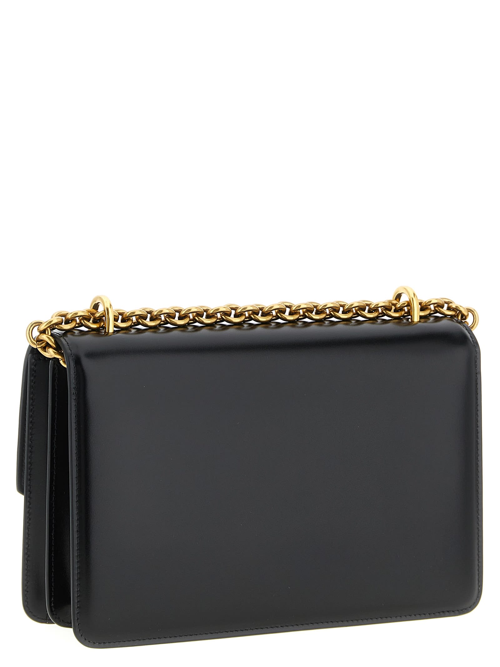 Valentino Garavani Vain Leather Crossbody Bag In Black