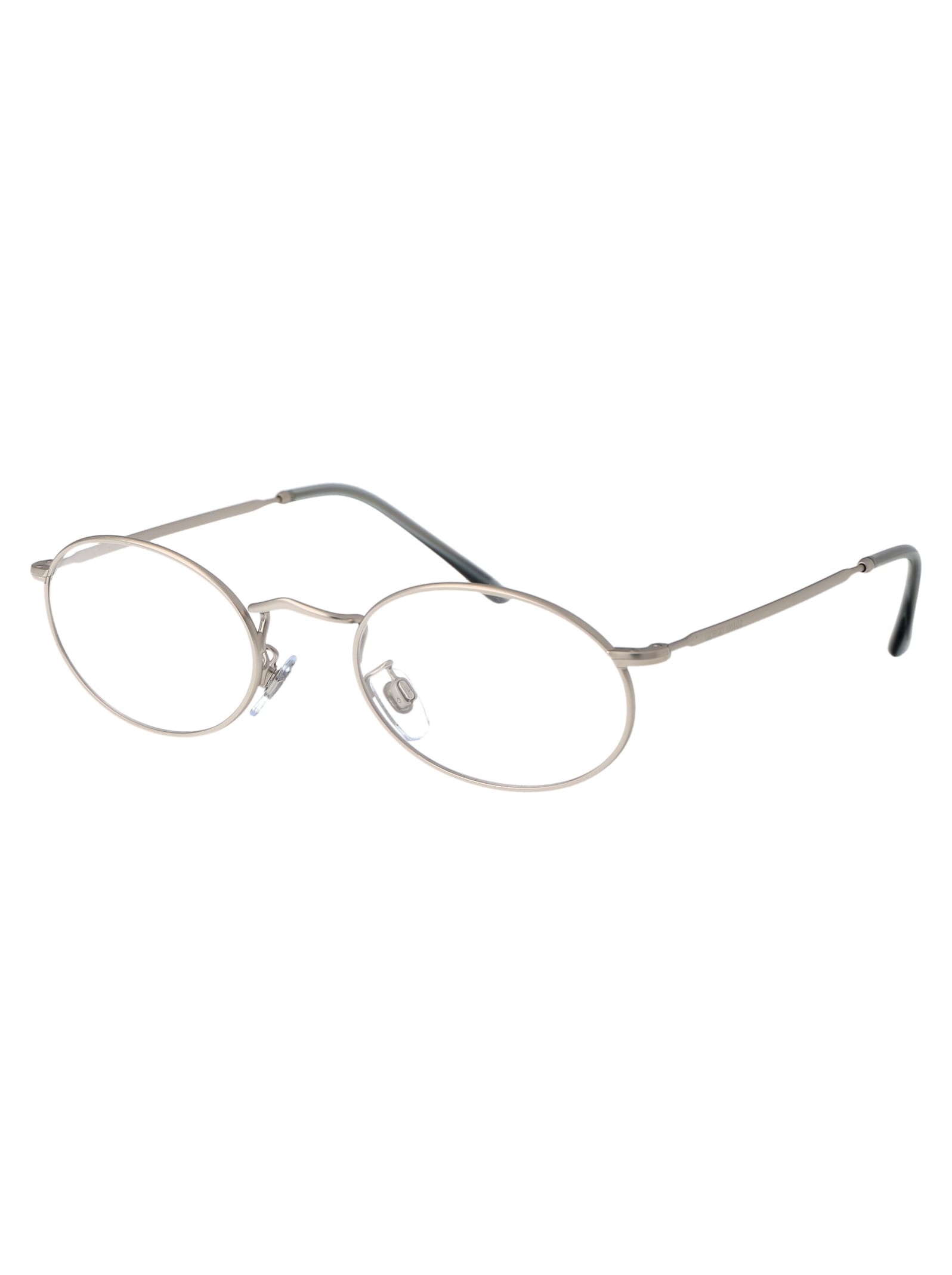 Shop Giorgio Armani 0ar 131vm Glasses In 3045 Matte Silver