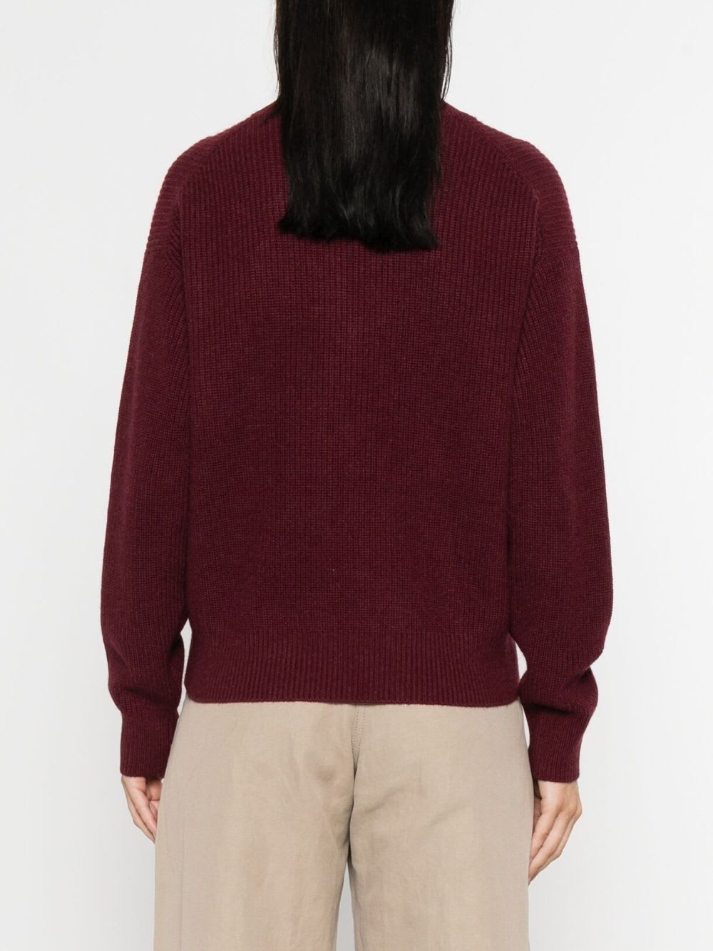 Brunello Cucinelli Cashmere Turtle-neck Jumper In Burgundy