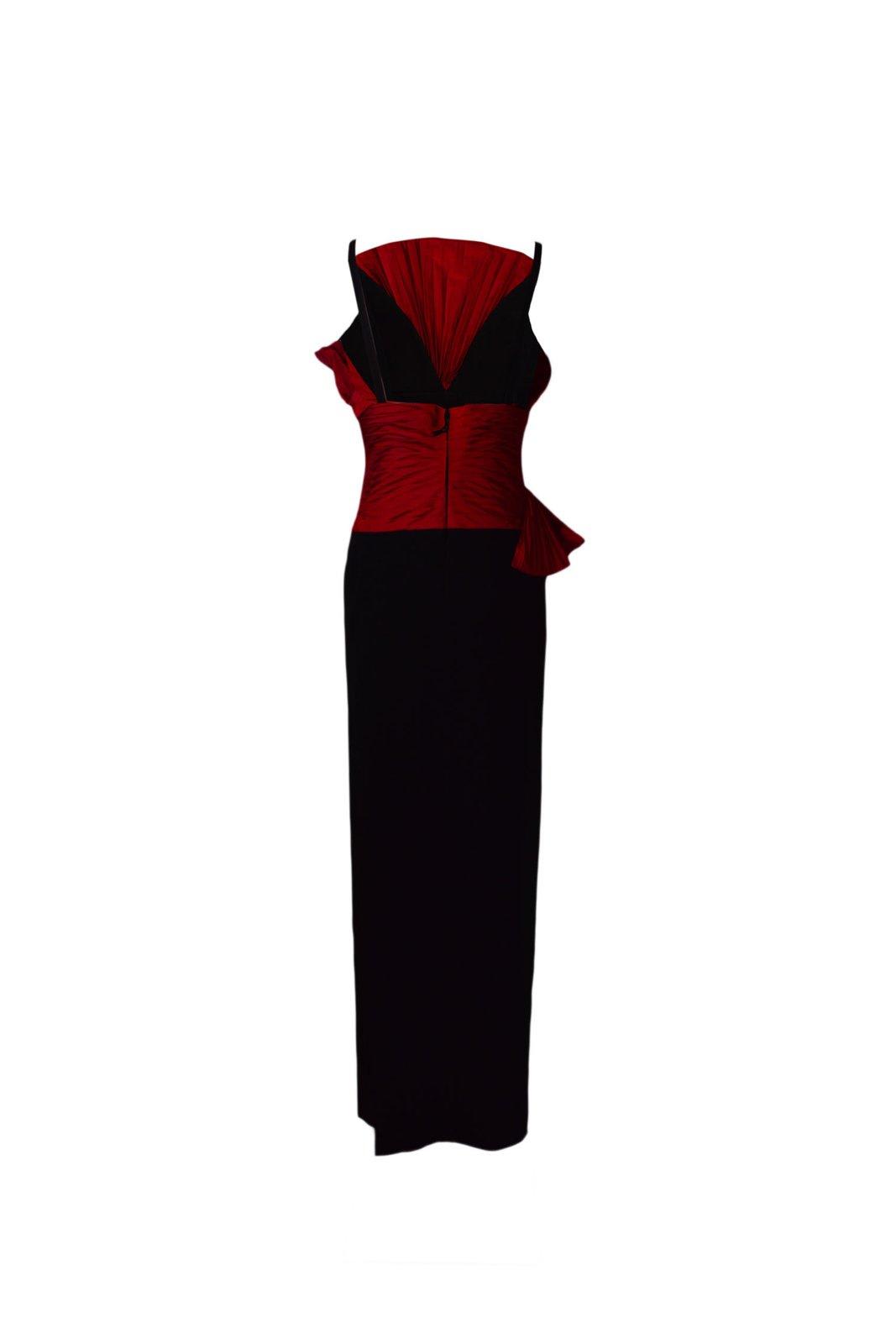 Shop Elie Saab Slit Detailed Sleeveless Dress In Red