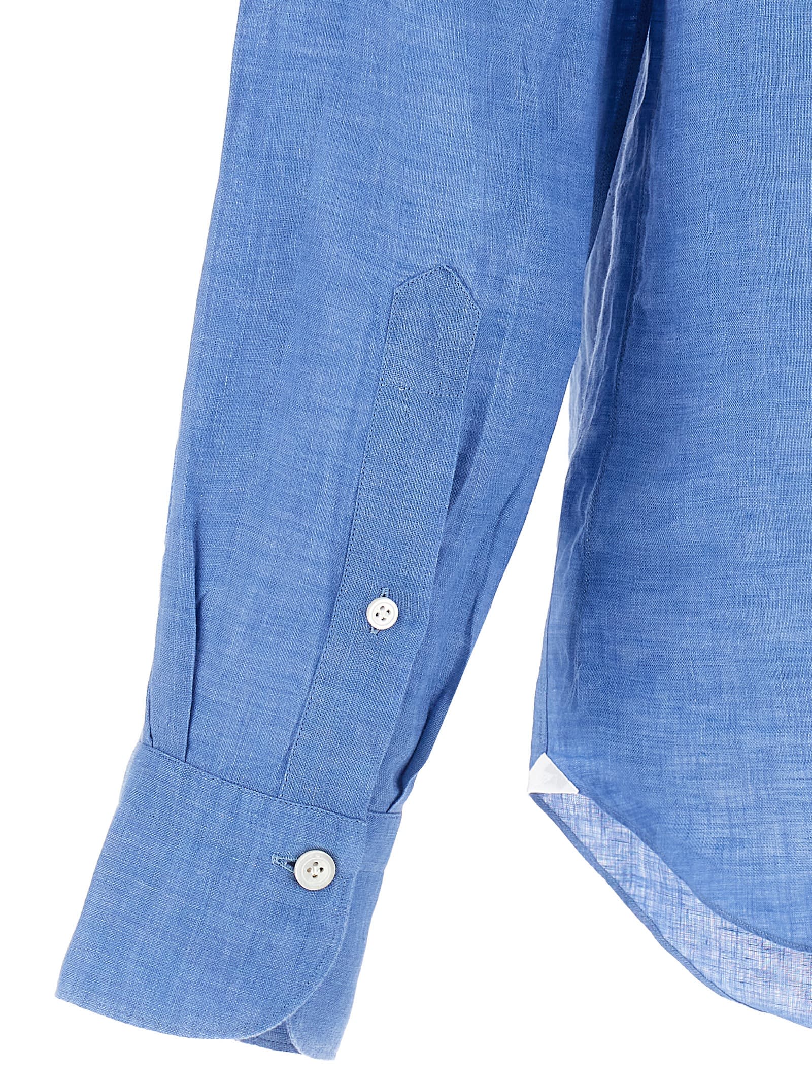 Finamore 1925 Finamore 'gaeta' Shirt In Blue