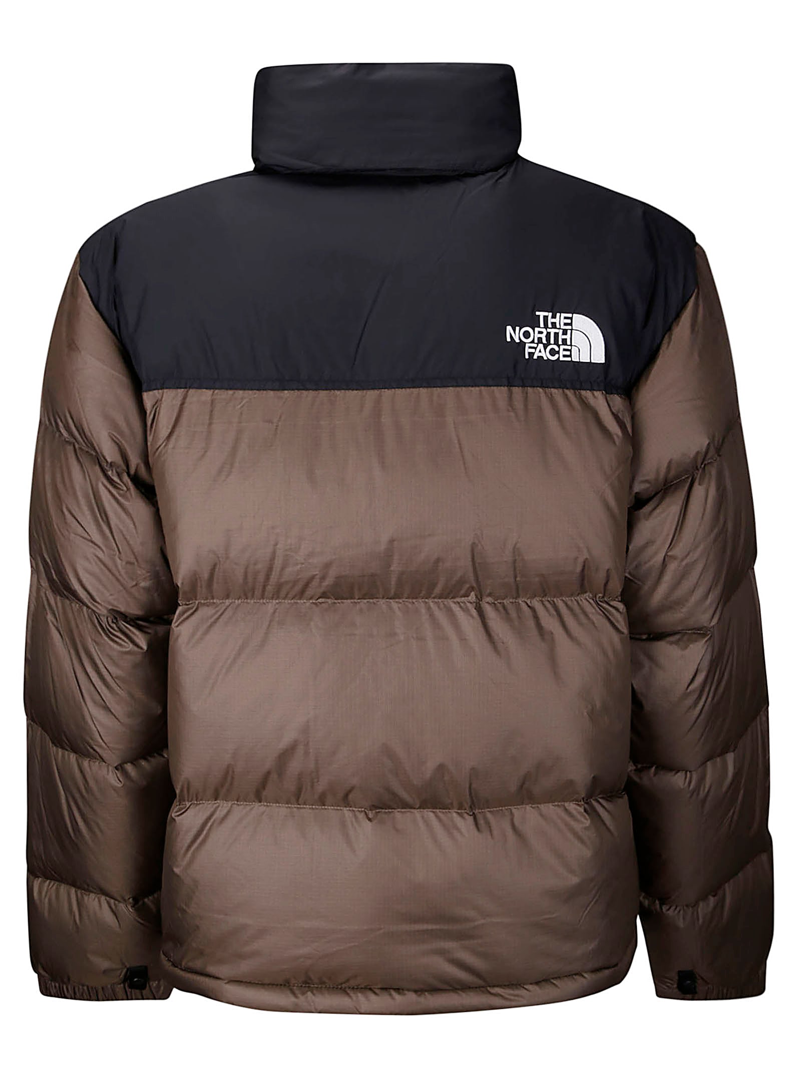 Shop The North Face M 1996 Retro Nuptse Jacket In Smokey Brown/tnf Black