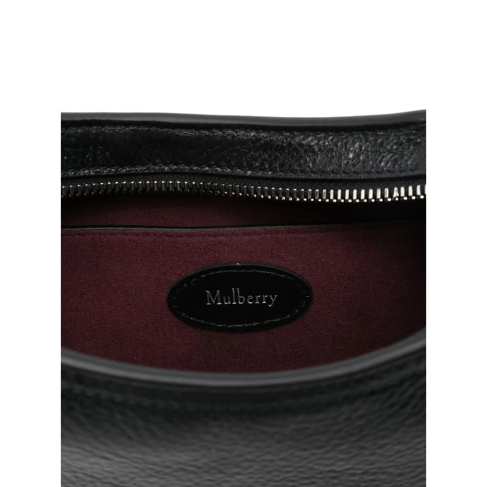 Mulberry Rivet-detail Leather Shoulder Bag In Burgundy