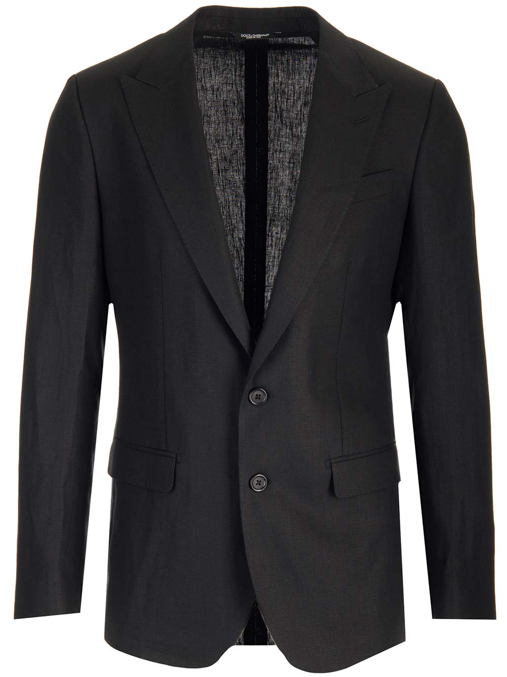 Shop Dolce & Gabbana Single-breasted Taormina Jacket In Black