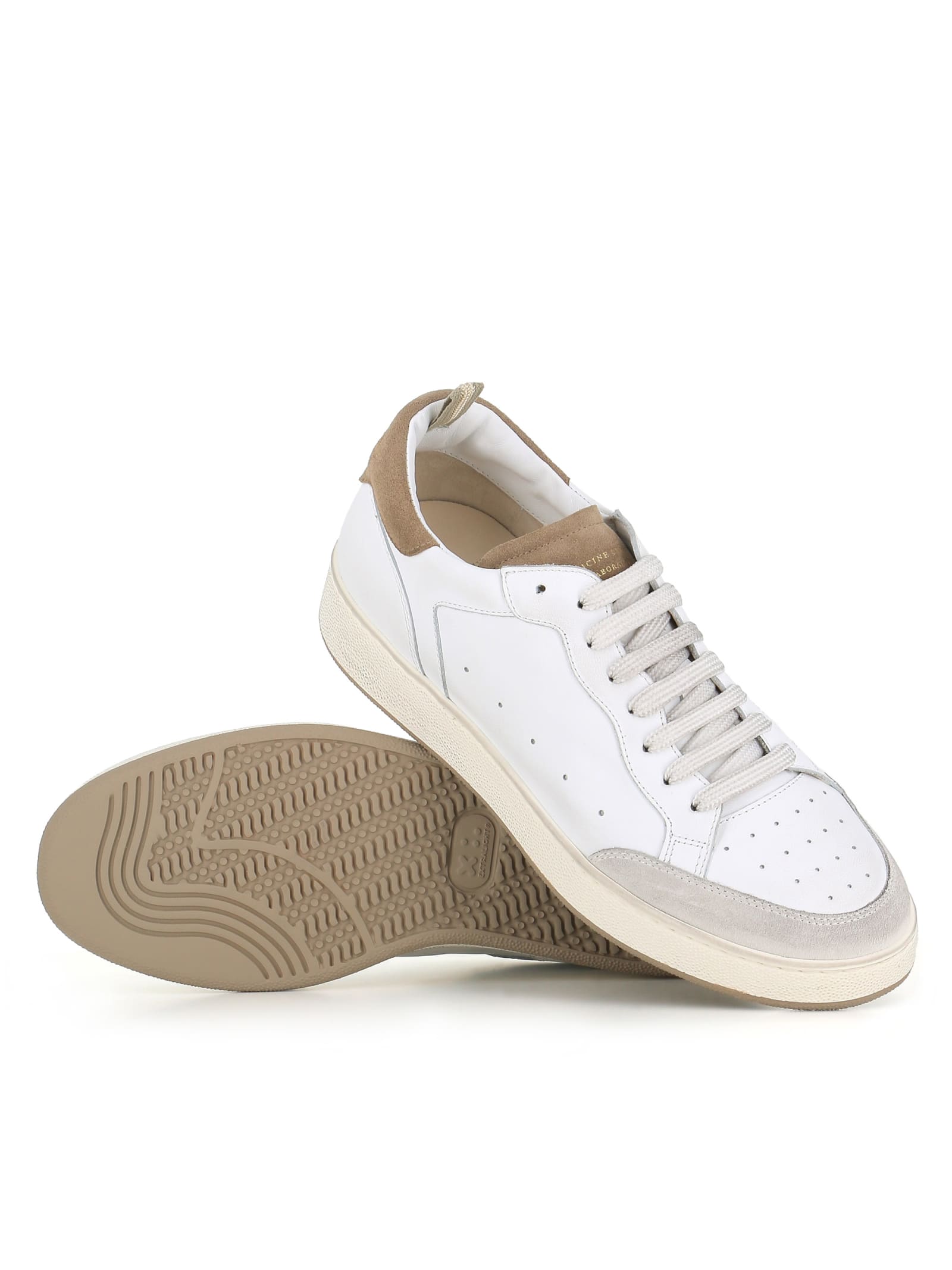 Shop Officine Creative Sneaker The Answer/001 In Bianca/beige