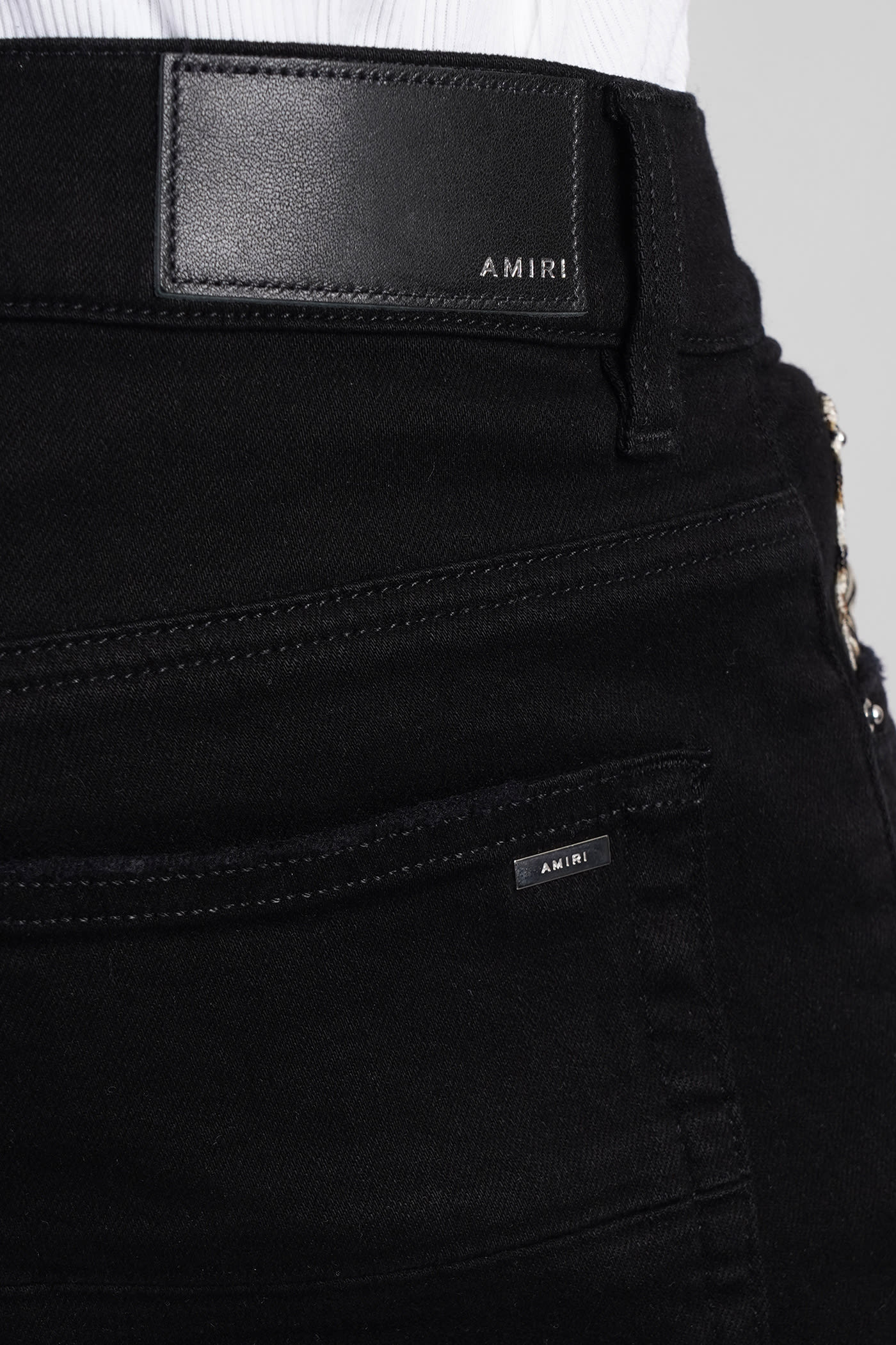 Shop Amiri Jeans In Black Cotton