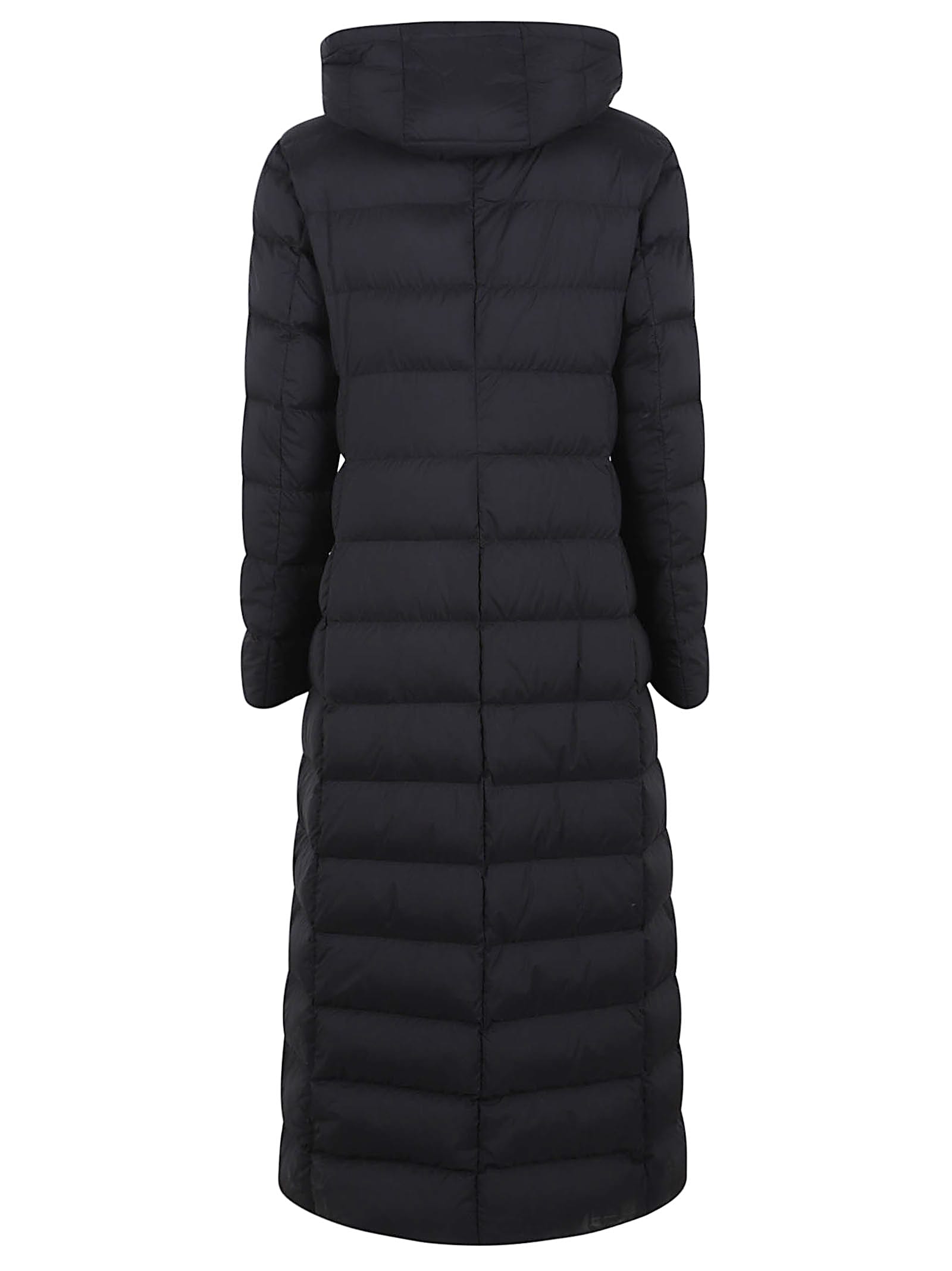 Herno Hooded Buttoned Jacket In Black
