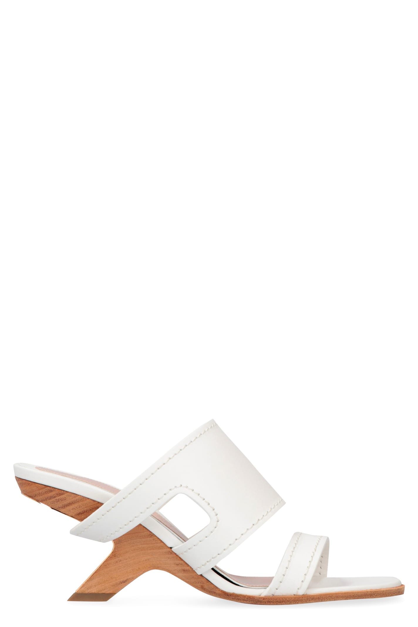 Buy Alexander McQueen Leather Mules online, shop Alexander McQueen shoes with free shipping