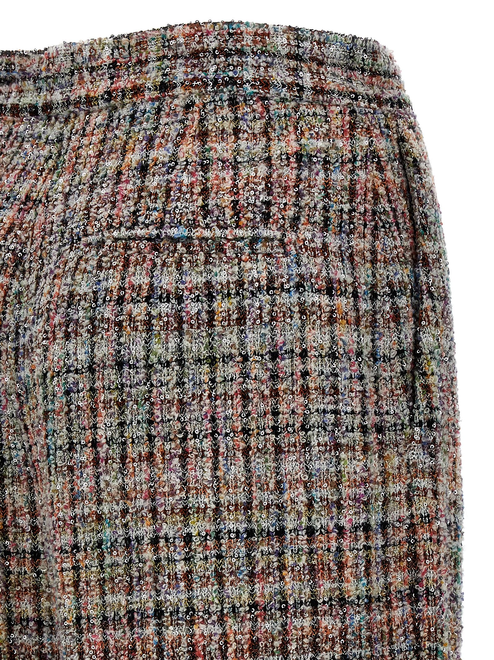 Missoni Micro Sequin Pants In Ib Wht Pink Rust Lila