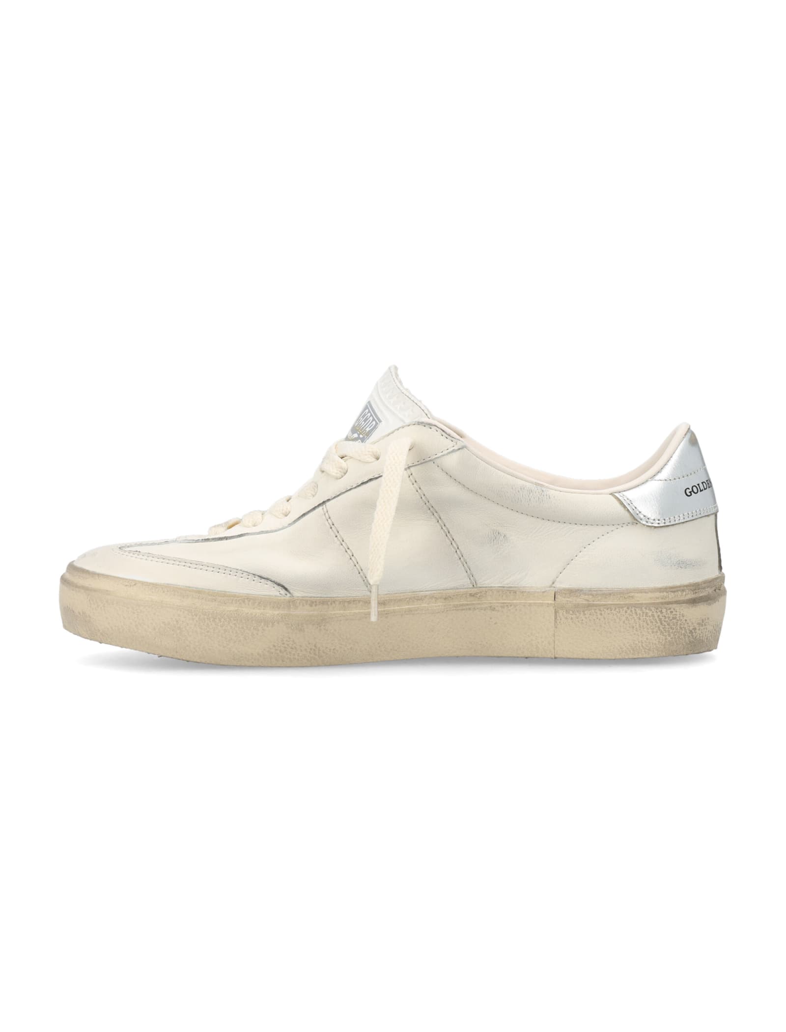 Shop Golden Goose Soul-star Sneaker In White Silver