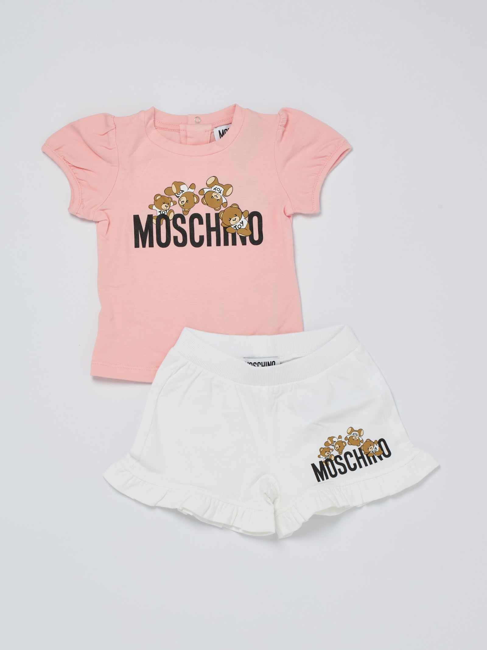 Moschino Babies' Suit Suit (tailleur) In Rosa-bianco
