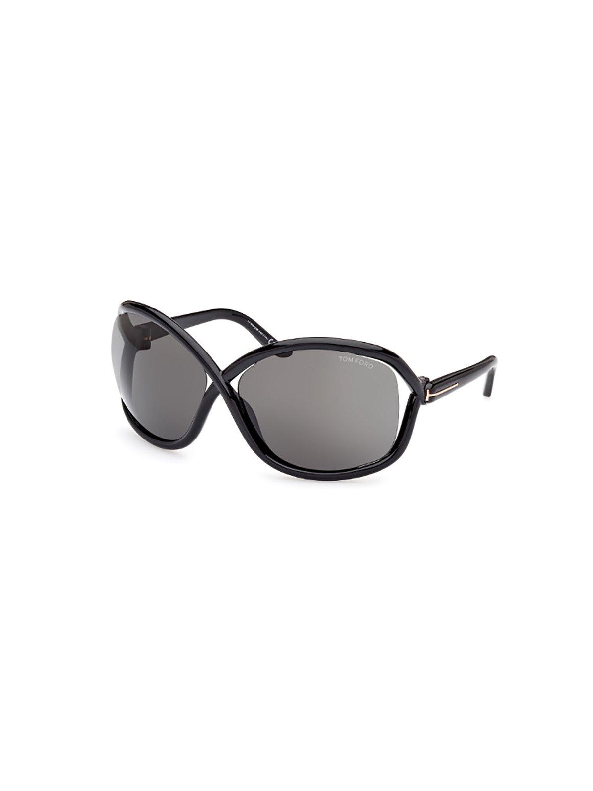 Shop Tom Ford Eyewear Butterfly Frame Sunglasses In 01a