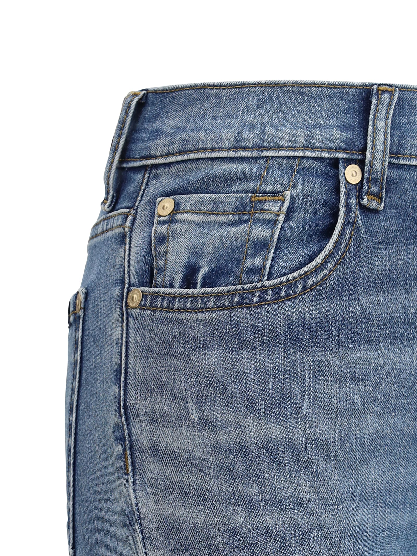 7 For All Mankind Bootcut Mimosa Jeans In Light Blue
