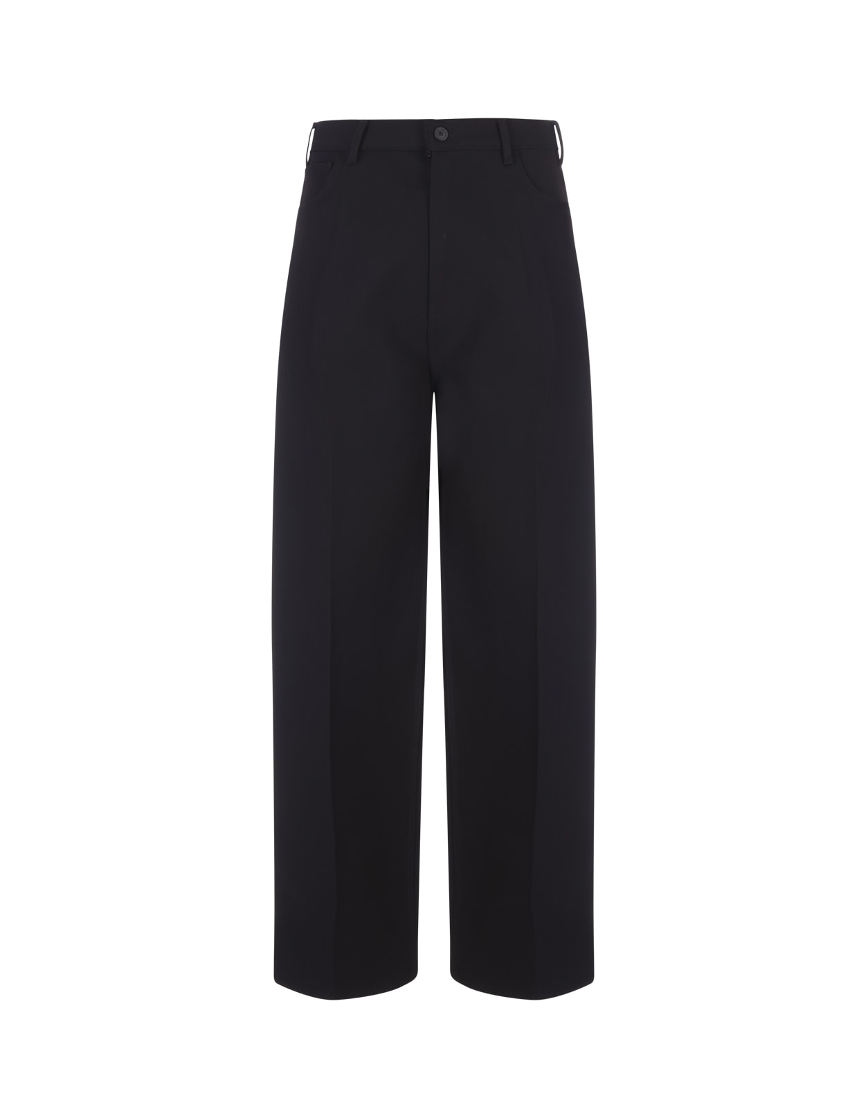 BALENCIAGA UNISEX BLACK BAGGY TAILORED TROUSERS