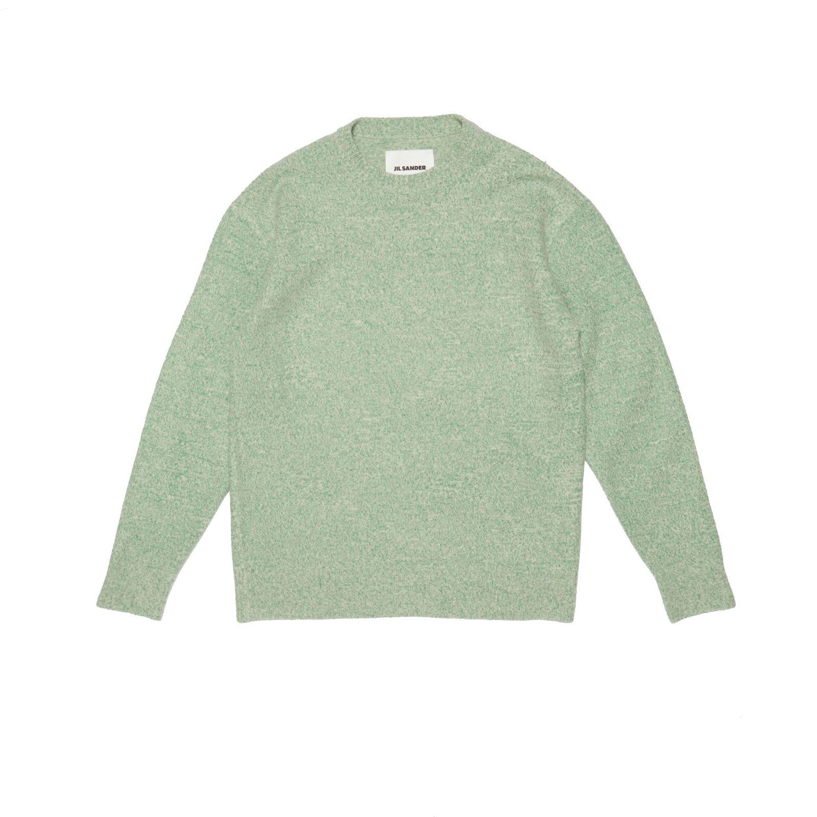 Shop Jil Sander Crewneck Ribbed Jumper