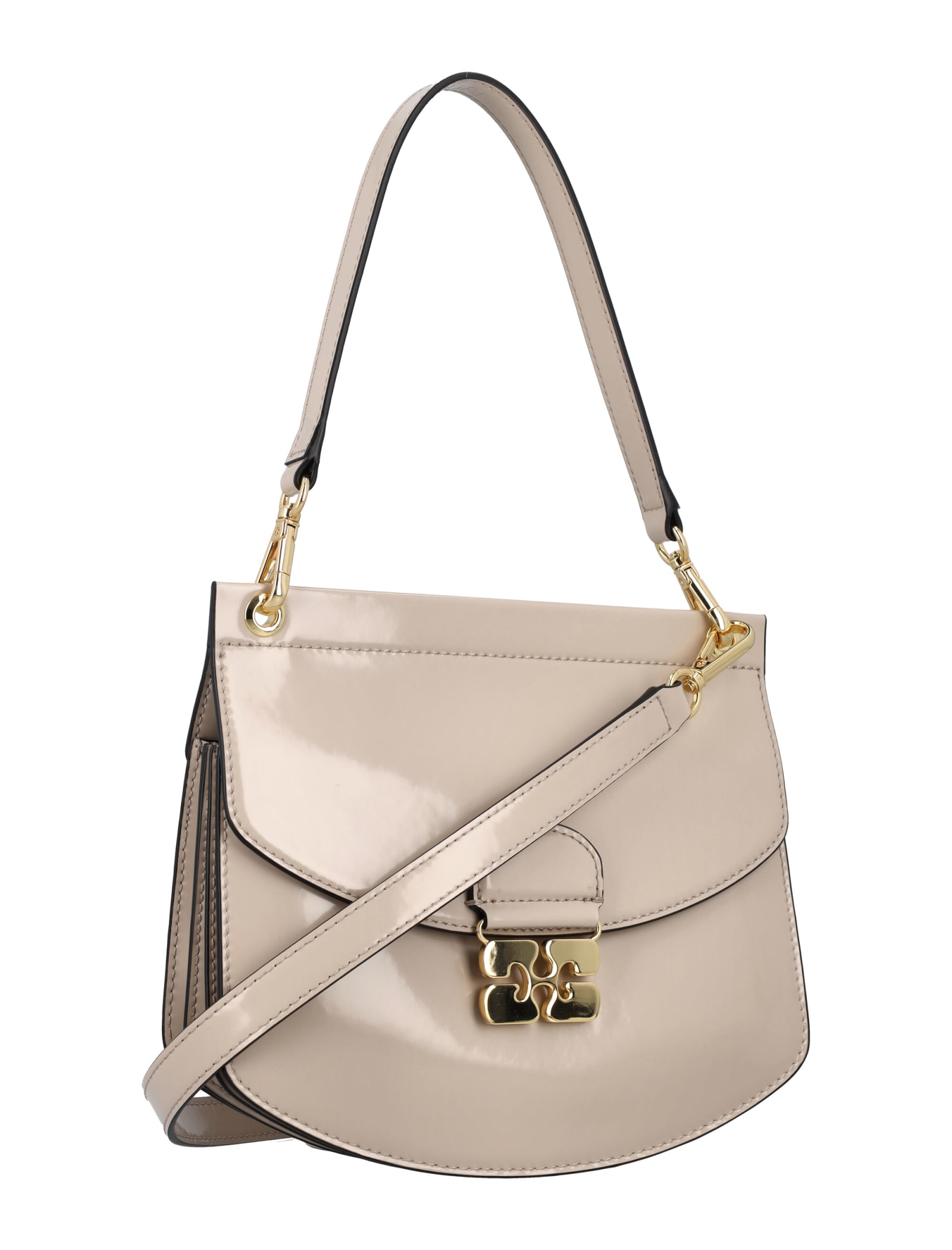 GANNI APO-G PATENT SMALL BAG 