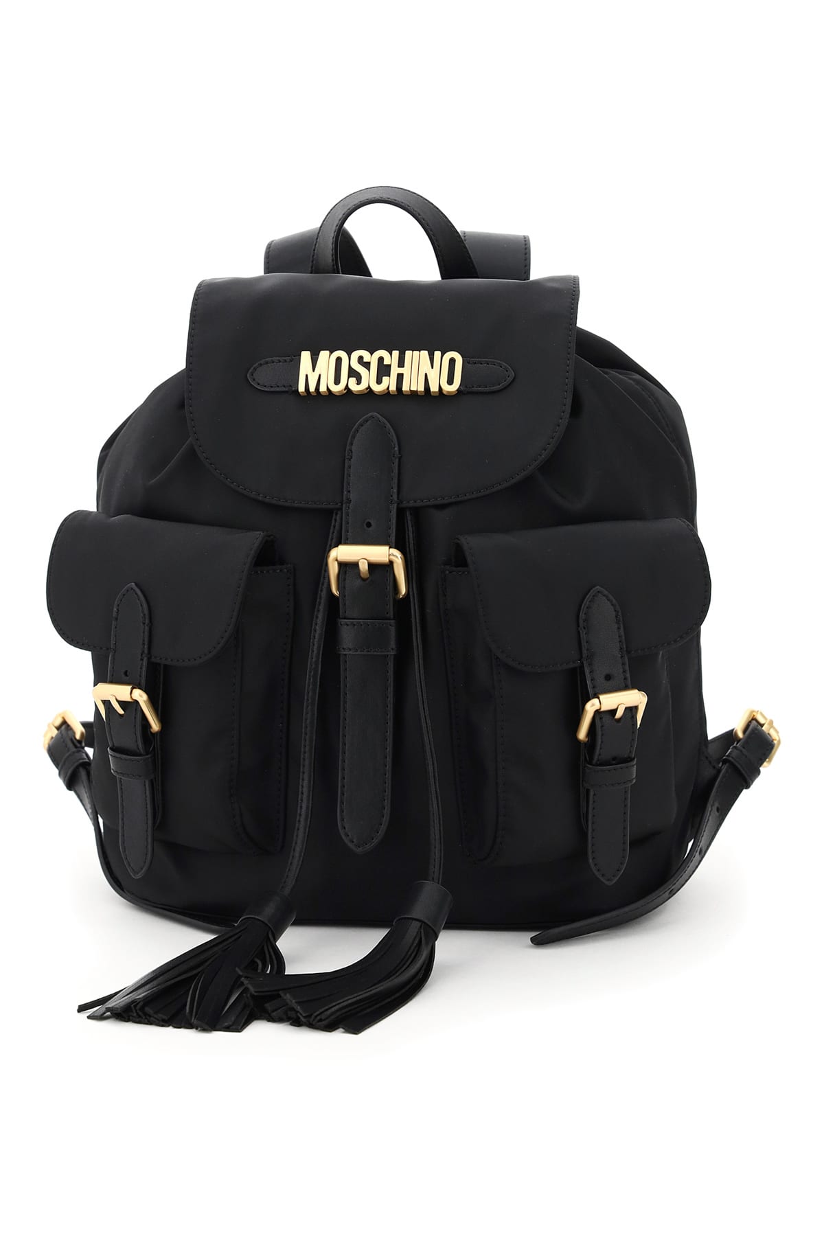 Moschino Backpack With Tassels And Logo