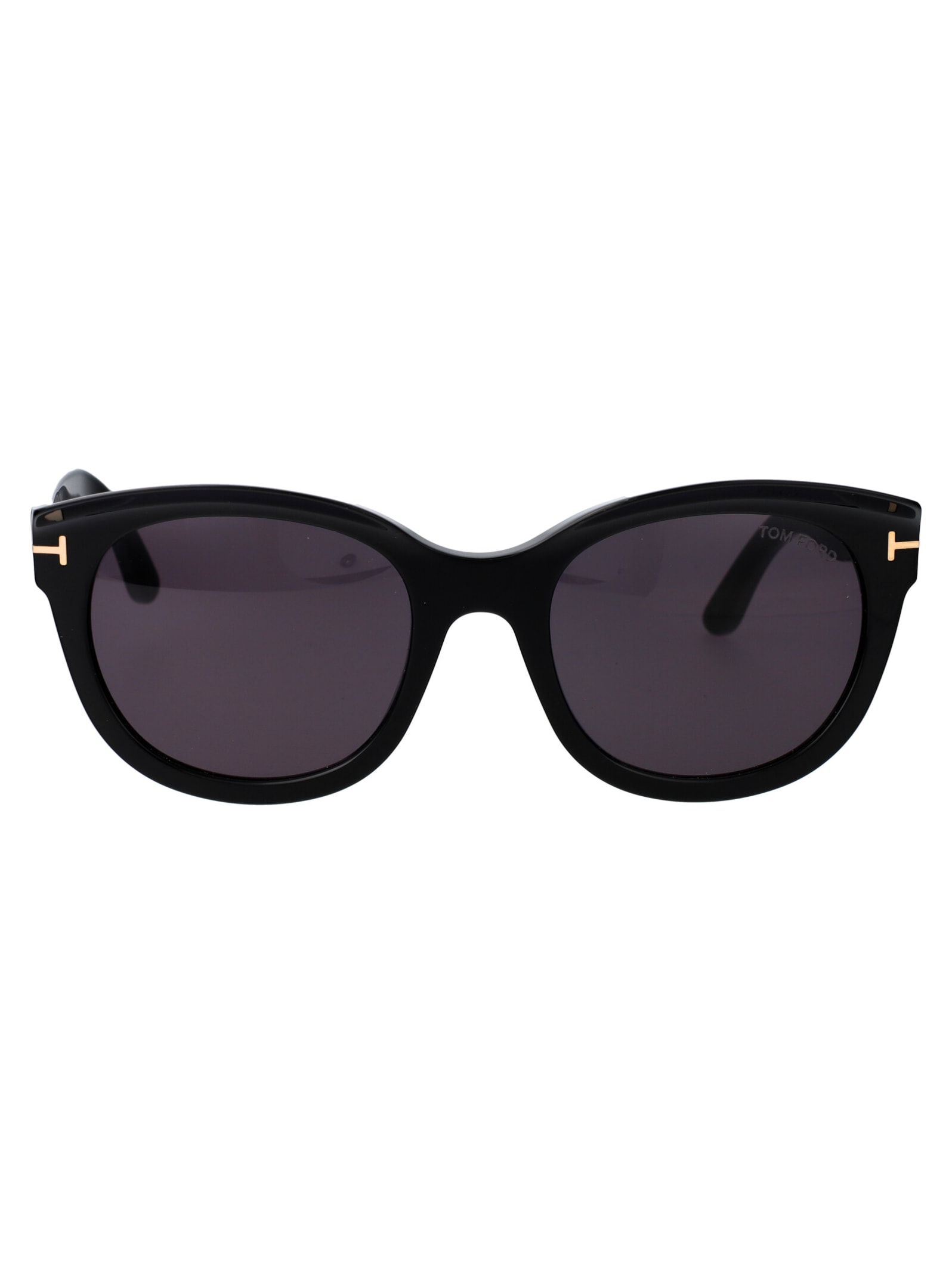 Shop Tom Ford Tamara-02 Sunglasses In 01a Nero Lucido / Fumo