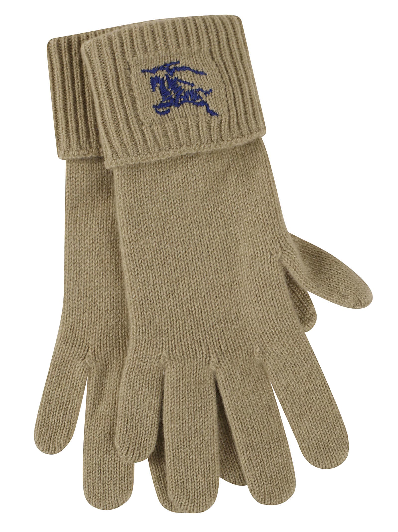 Burberry Ekd Gloves In Hunter