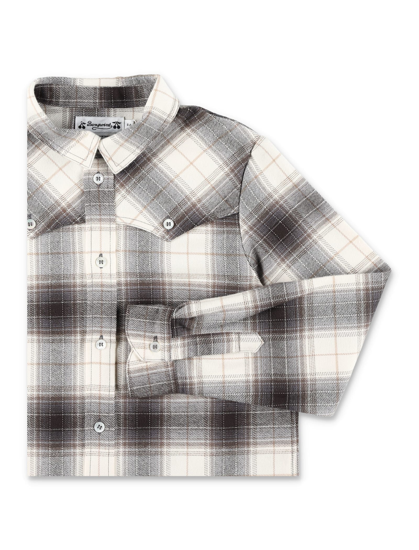 Bonpoint Grey Shirt For Boy In White