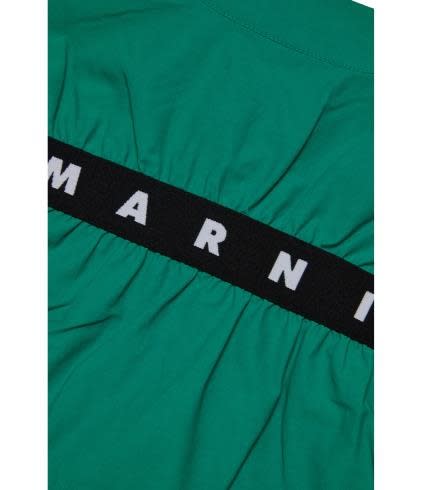 Shop Marni Giacca Con Zip E Logo In Green