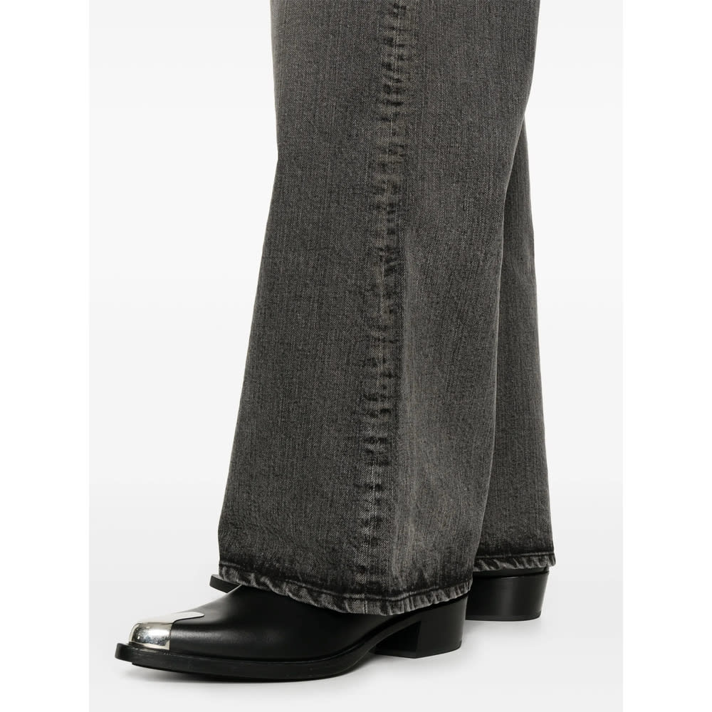 Tonywack Denim Wide-leg Jeans In Gray