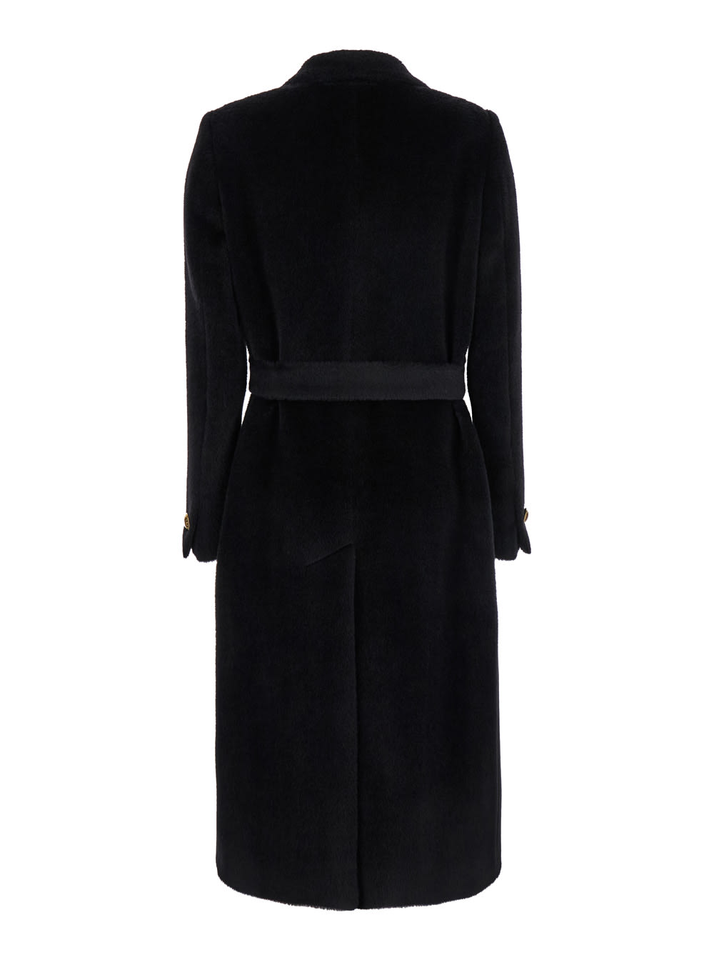 Shop Tagliatore Jole Double Breasted Coat In Black