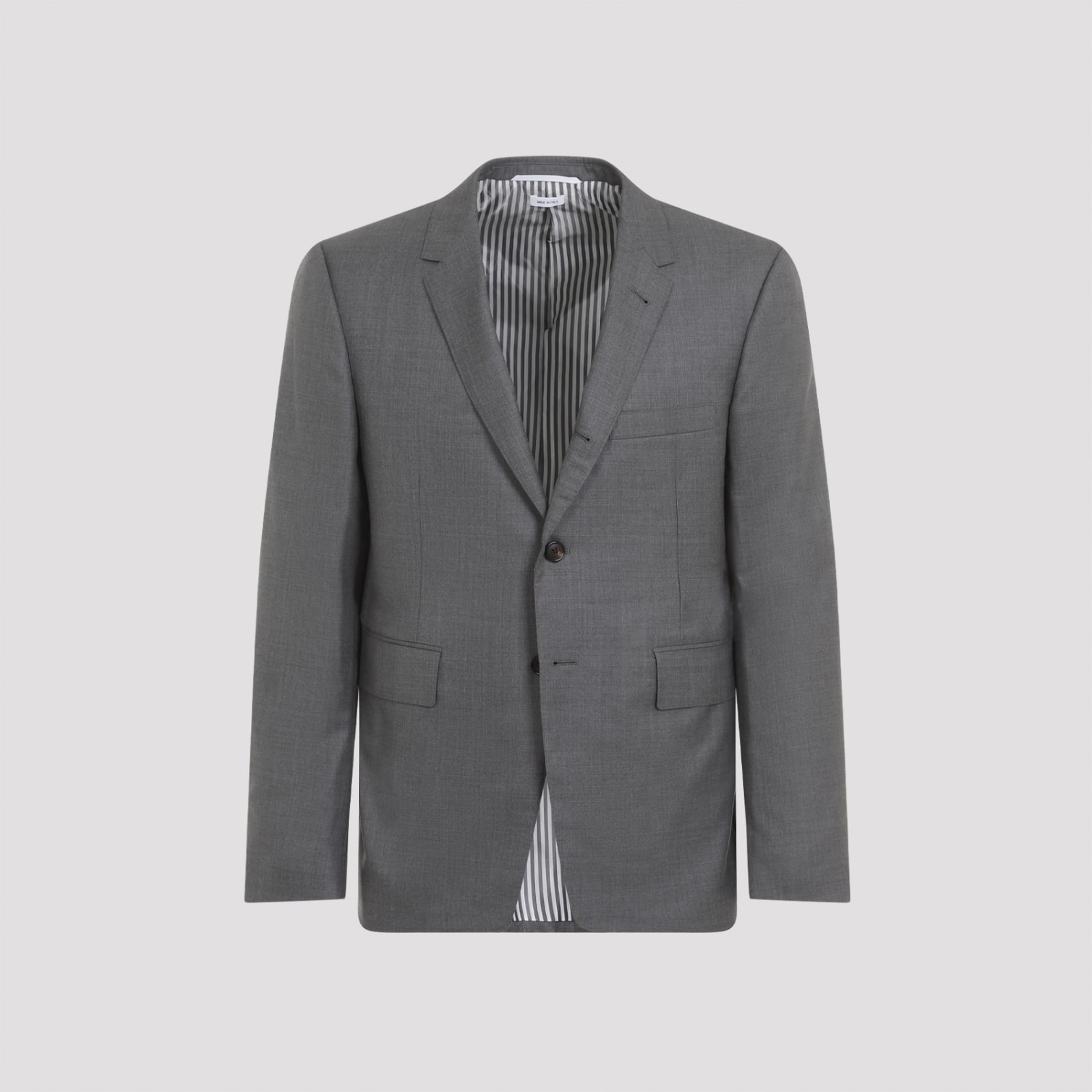 Shop Thom Browne Classic Sport Coat In Med Grey