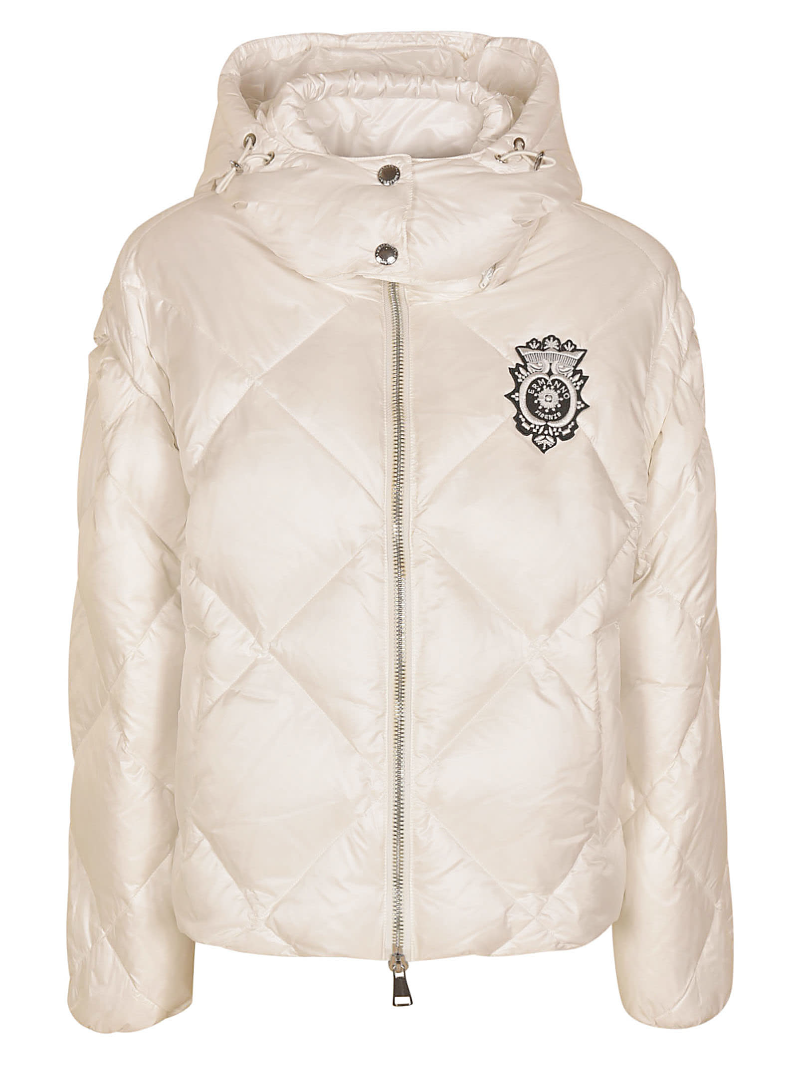 Ermanno Scervino Logo Embroidered Quilted Puffer Jacket
