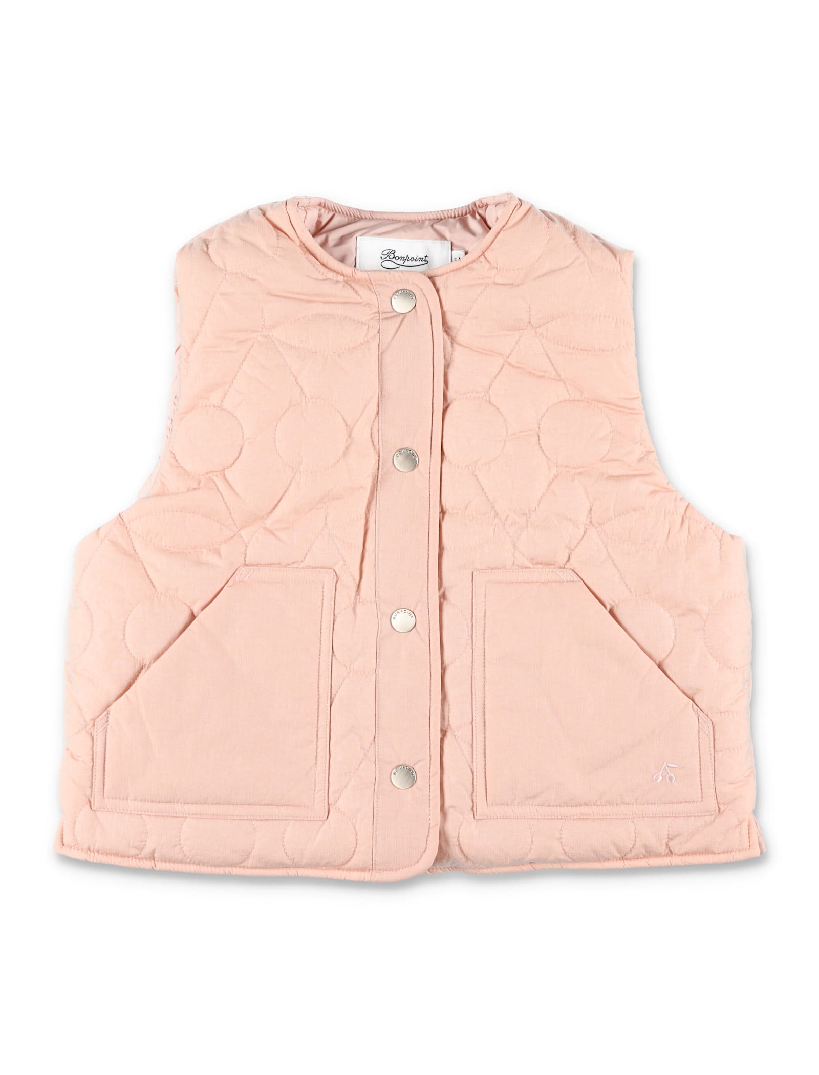 Bonpoint Jilian Quilted Vest In Pink In Pink